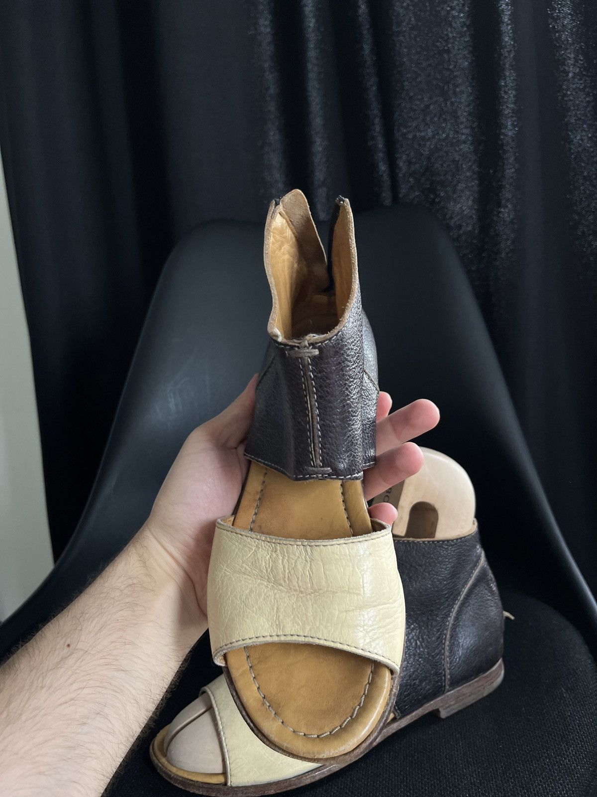 MoMA MoMa Leather Roman Style Sandals Size US 7 / IT 37 - 17 Thumbnail