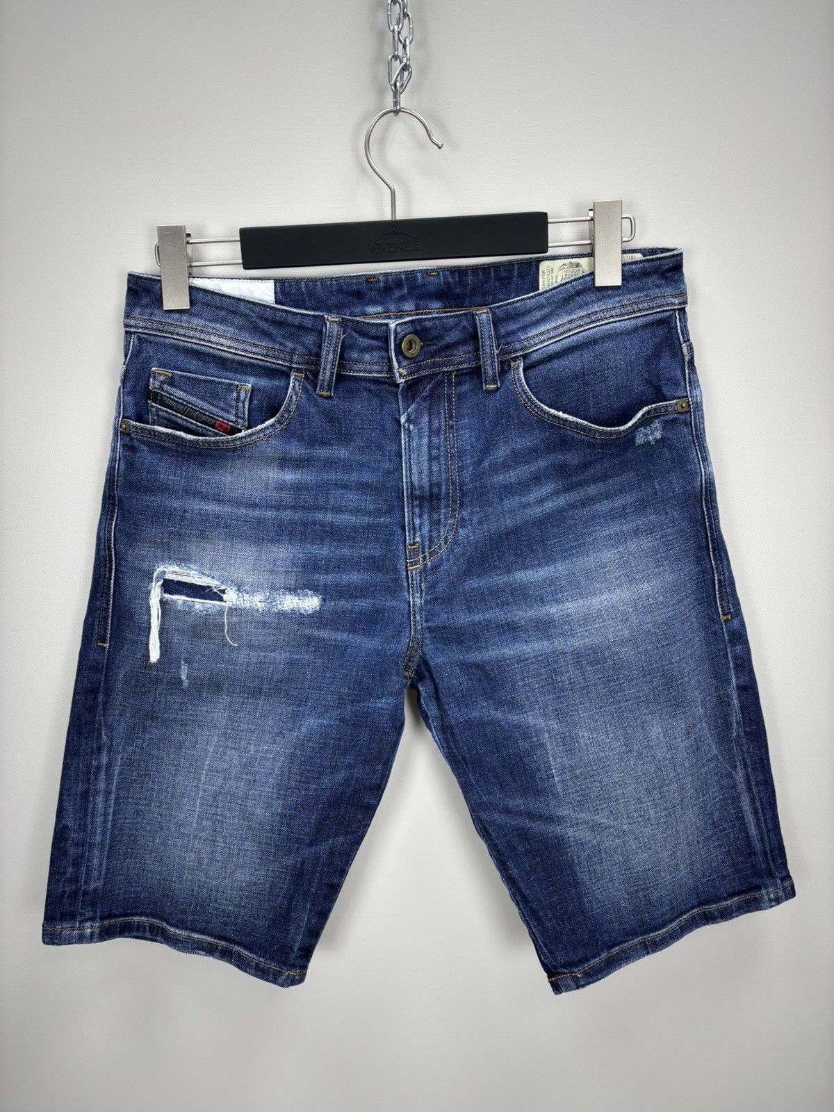 Diesel Mens denim shorts Diesel Size 31 Color Blue Duties Size US 31 - 2 Thumbnail