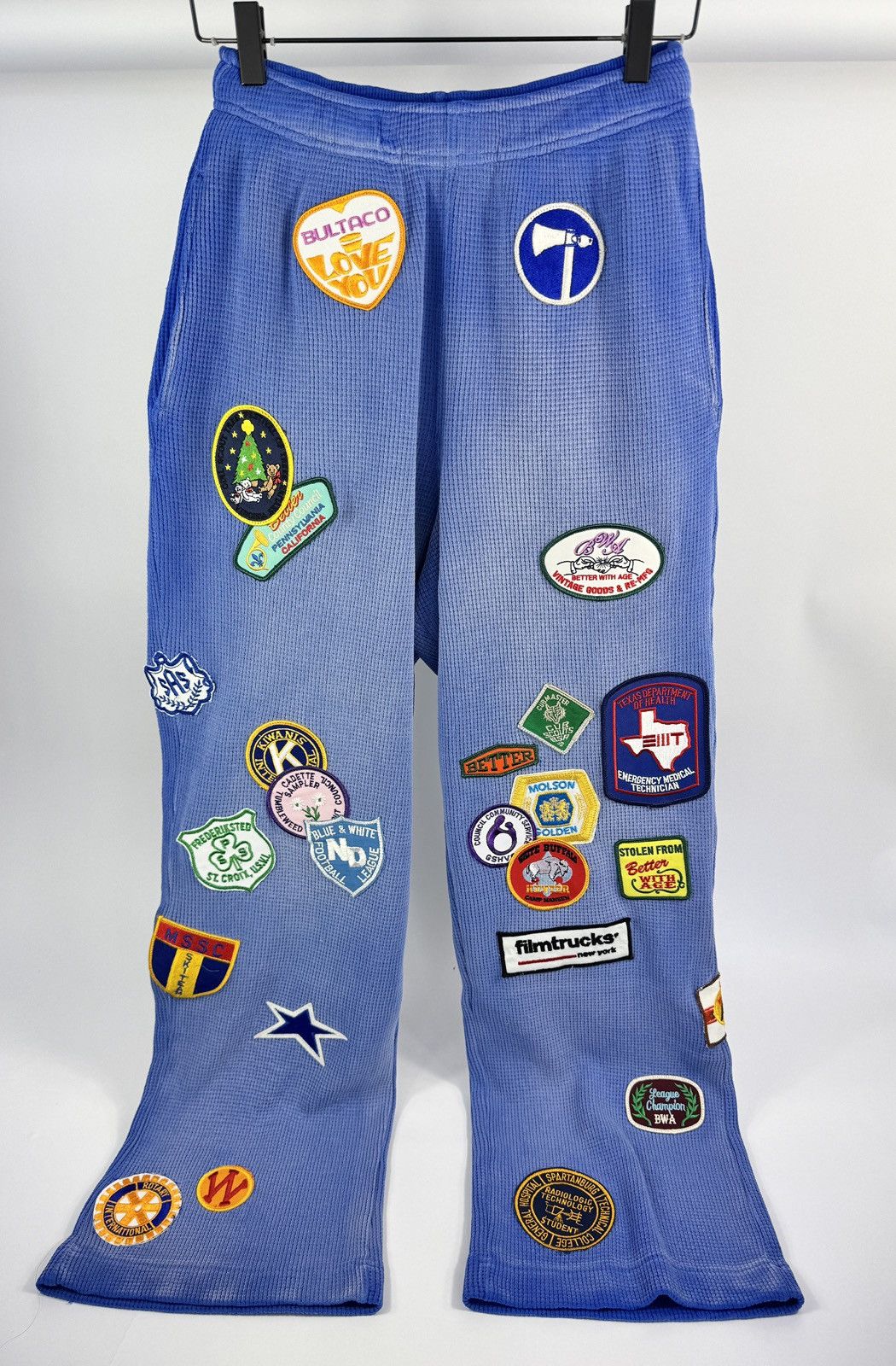 Better With Age RICKY PATCH WORK WAFFLE SWEATPANTS Size US 32 / EU 48 - 1 Thumbnail