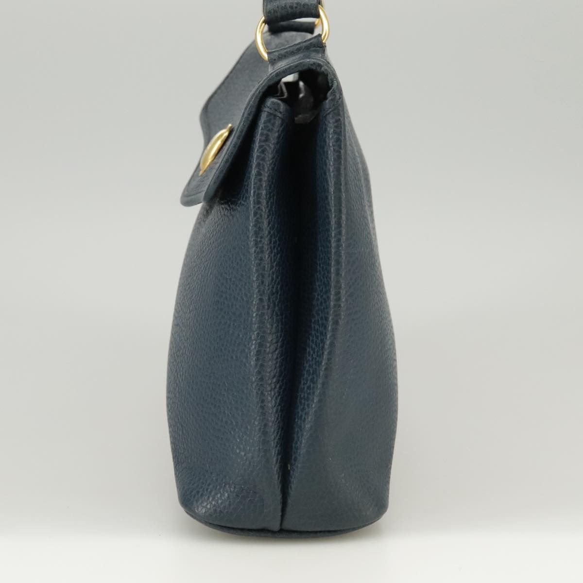 Dior DIOR Hand Bag Leather Navy Gold Size ONE SIZE - 4 Thumbnail