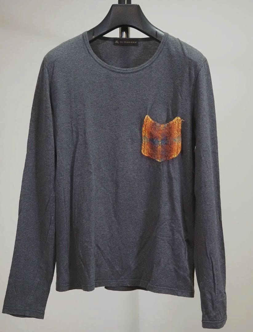 Burberry Prorsum Burberry Prorsum Mohair pocket long sleeved t-shirt - size S Size US S / EU 44-46 / 1 - 1 Thumbnail