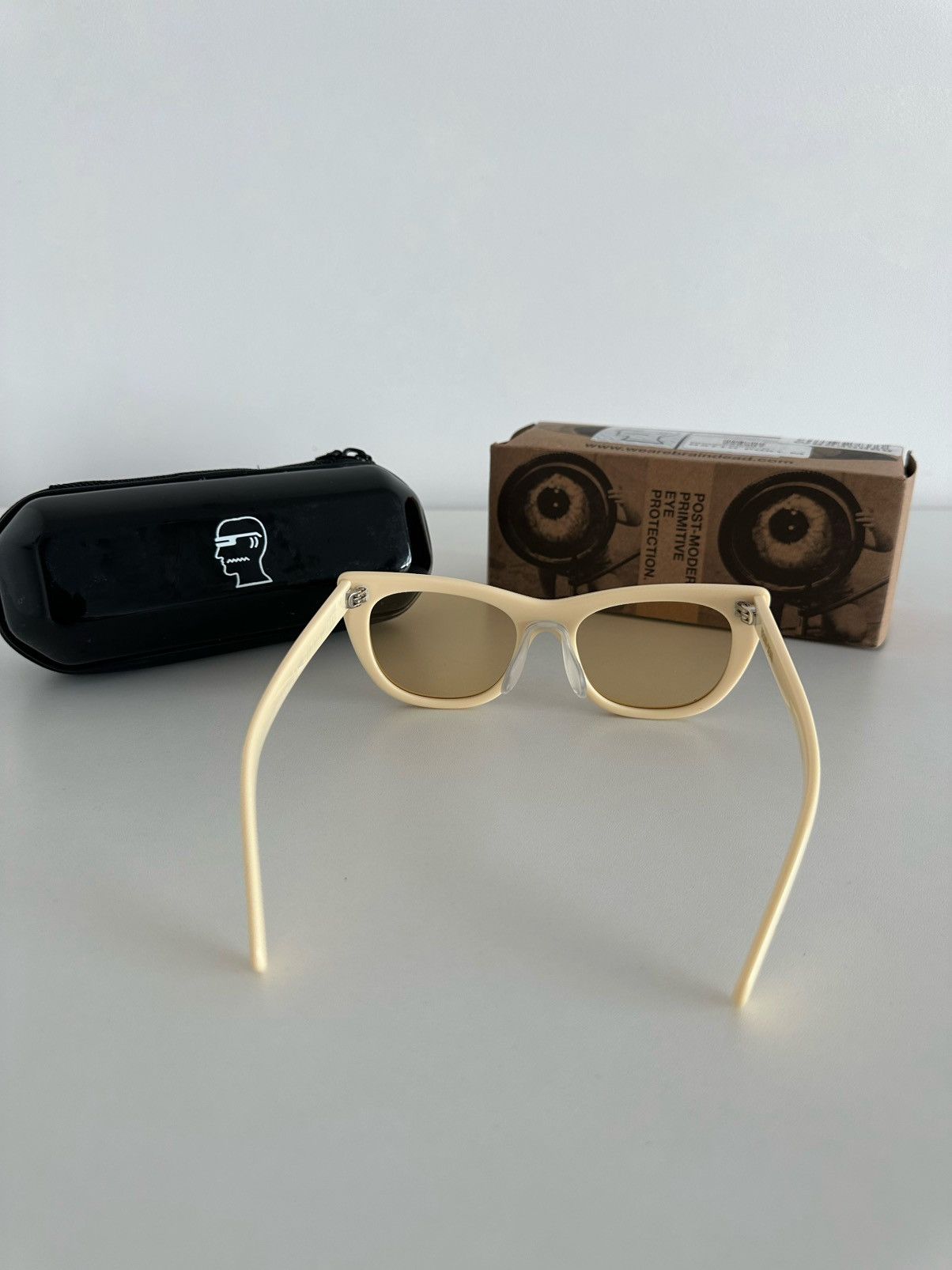 Natto Beige Post-Modern Primitive Eye Protection Sunglasses, Men's — image 6 of 6