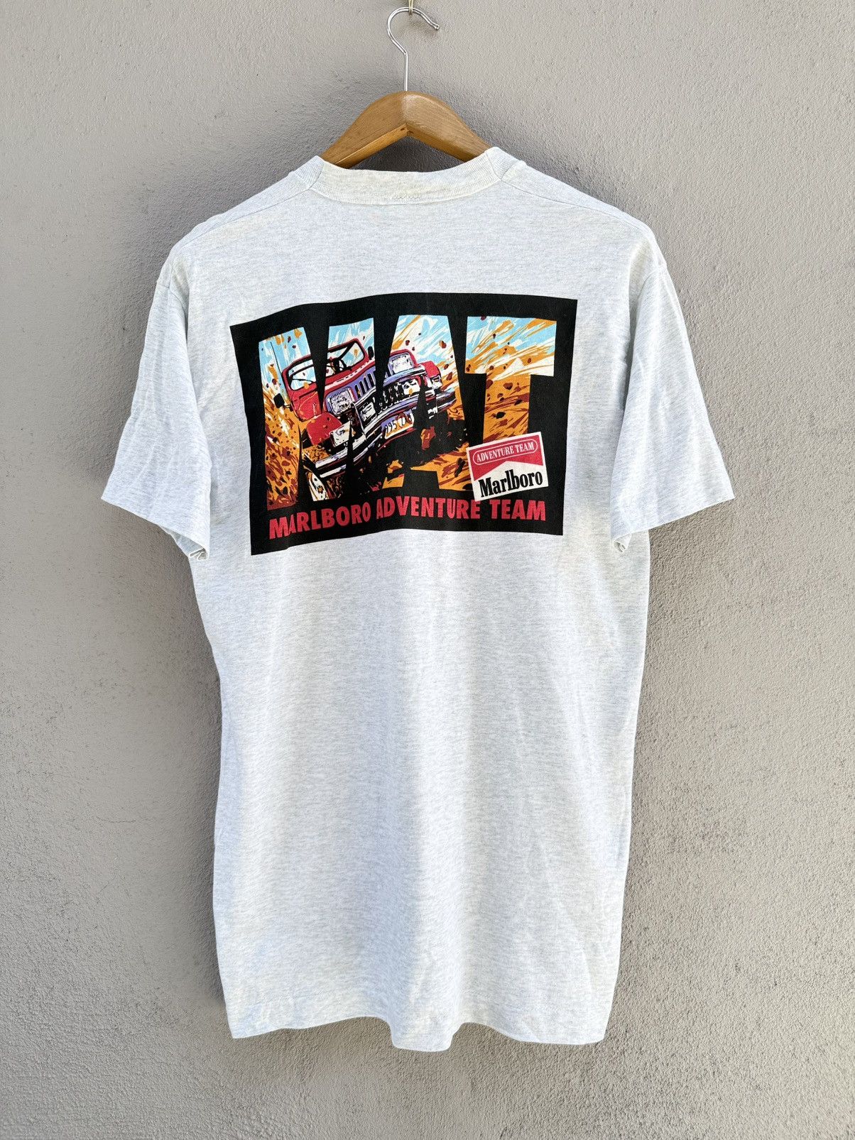 Marlboro Adventure Team Vintage 90s Marlboro Anventure Team Rally Racing Tee Size US L / EU 52-54 / 3 - 1 Thumbnail