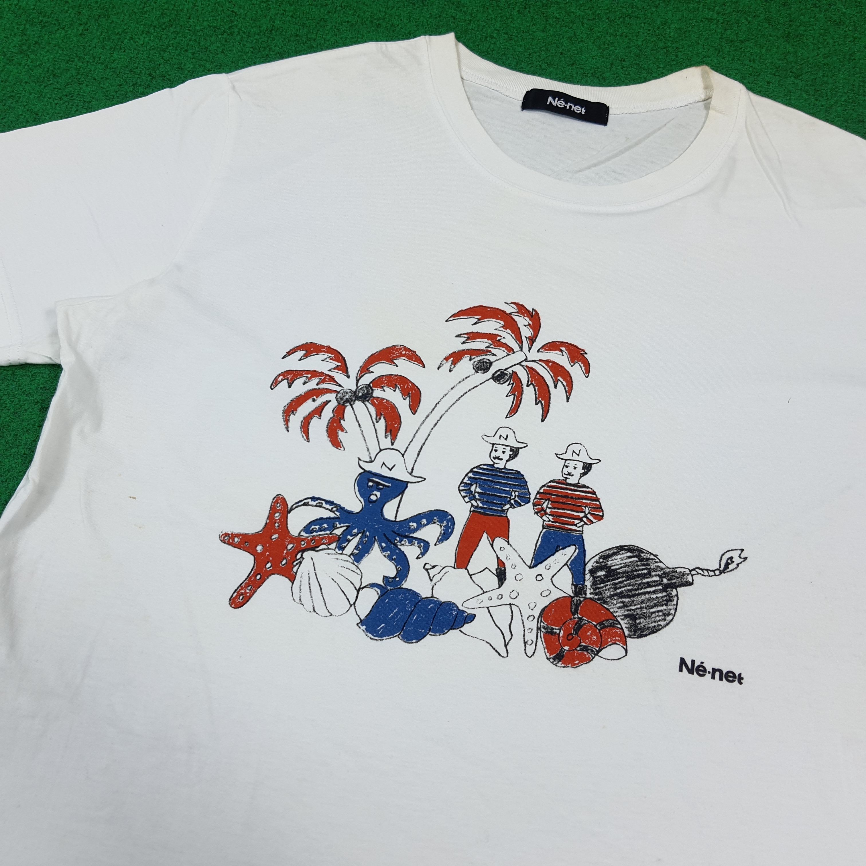 Ne-Net Vintage Ne-Net by Issey Miyake Japan Tshirt C294N13 Size US M / EU 48-50 / 2 - 2 Thumbnail