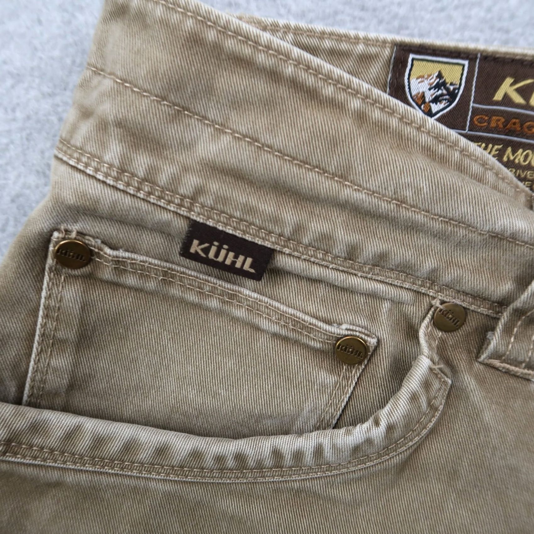 Vintage Kuhl Rydr Canvas Outdoor Hiking Vintage Patina Pants 34x32 Brown Size US 34 / EU 50 - 7 Thumbnail