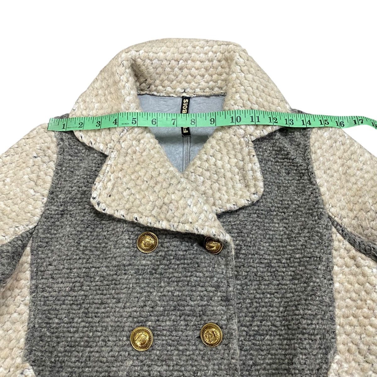 Issey Miyake Vintage Issey Miyake Frapbois Double Breasted Knit Jacket Size S / US 4 / IT 40 - 14 Thumbnail