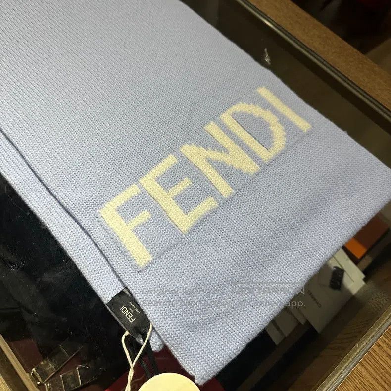 Fendi Fendi size 180＊30cm Logo lettering wool scarf Size ONE SIZE - 3 Thumbnail