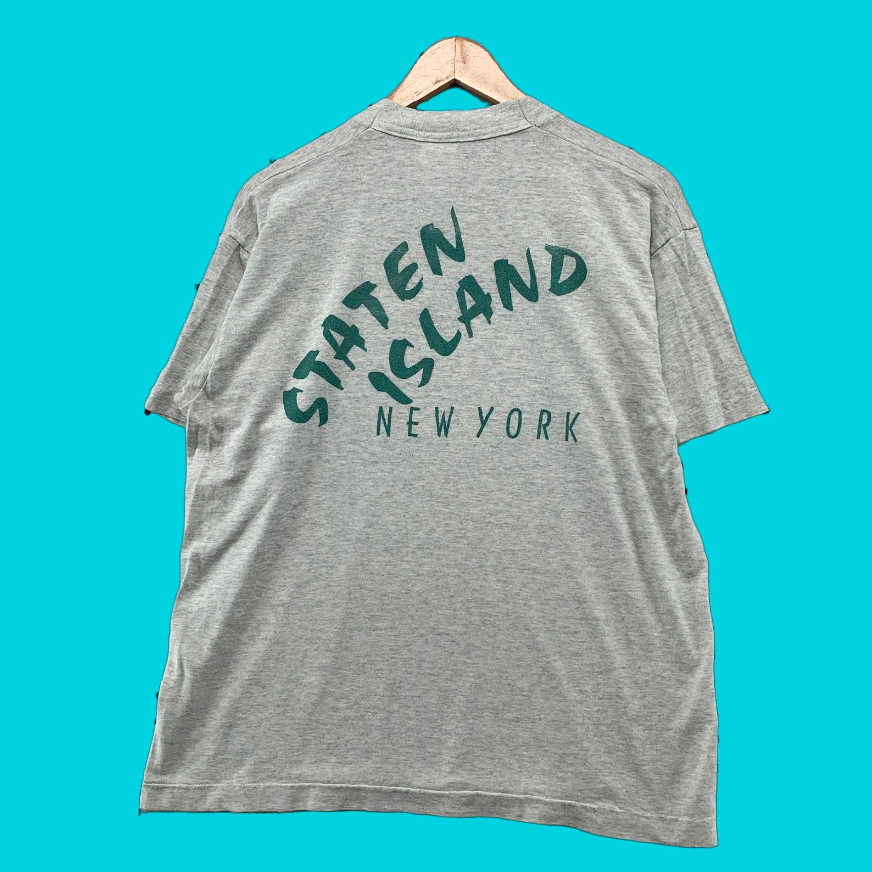 Fruit Of The Loom VINTAGE Jesus Religious T Shirt Mens L Take Stand For Christ Staten Island Shirt Mens L Beige 90s Summer 1990s Cotton Graphic Print"} Size US L / EU 52-54 / 3 - 1 Thumbnail