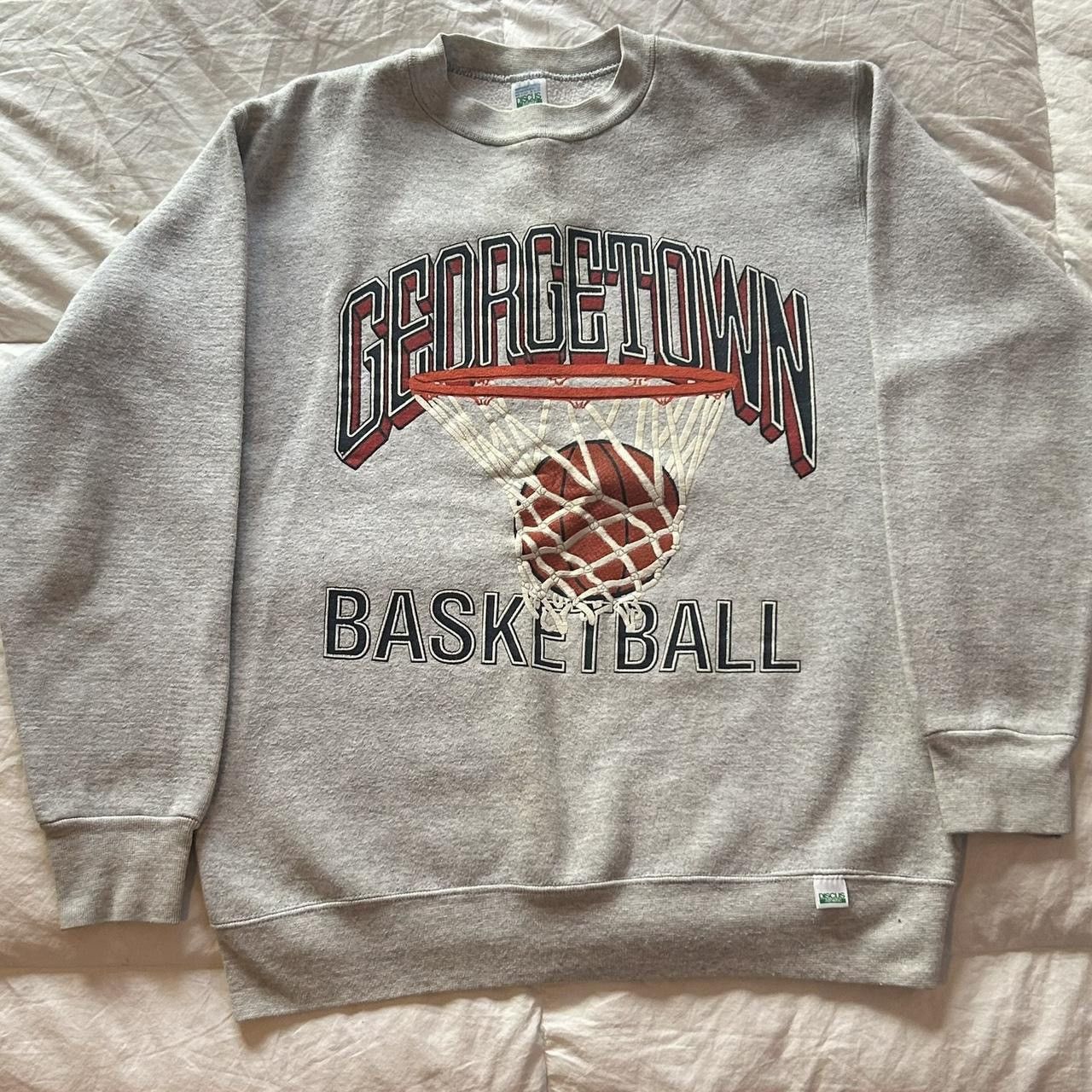 Tultex Vintage 80’s Georgetown Hoyas Basketball Puff Sweatshirt Size US M / EU 48-50 / 2 - 1 Thumbnail