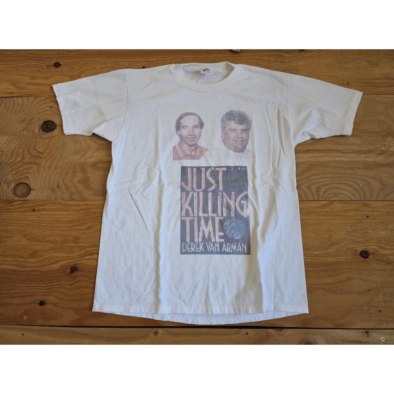 Jerzees Derek Van Arman 'Just Killing Time' T-Shirt Sz L 1990s Size US L / EU 52-54 / 3 - 1 Thumbnail