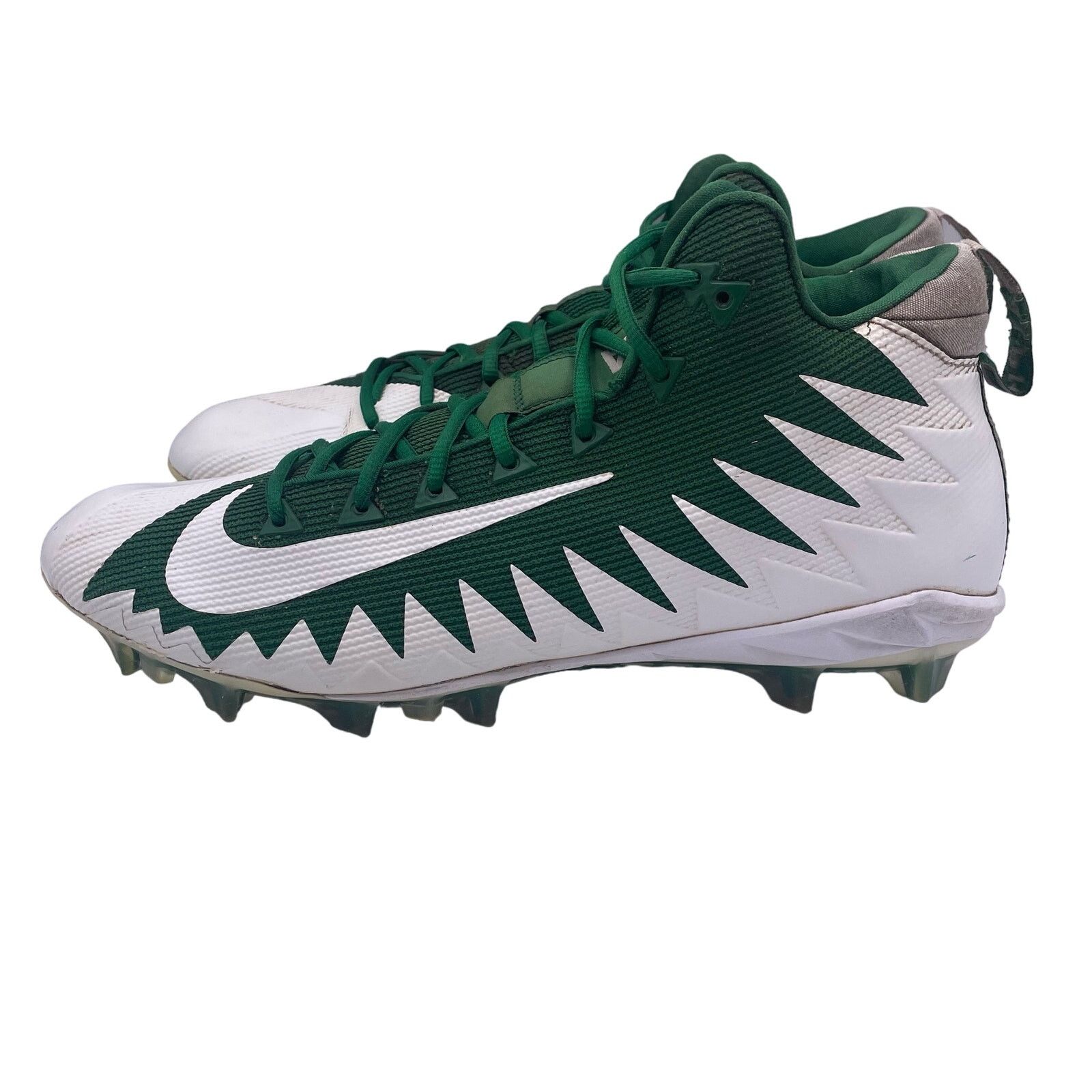 Nike Nike Alpha Pro Menace Football Cleats Green White Mens 13 Size US 13 / EU 46 - 1 Thumbnail