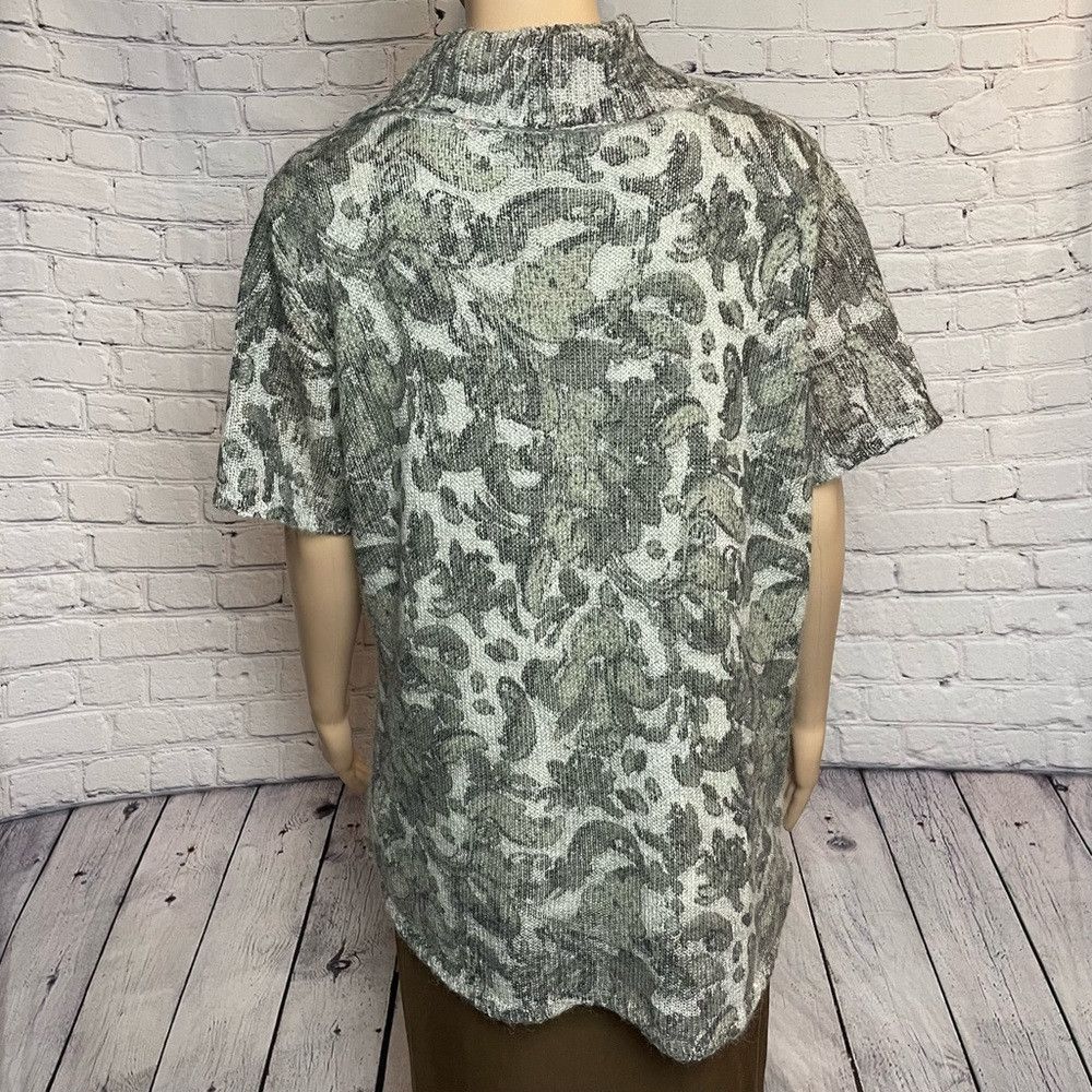 Jones New York New Jones New York Cowl Neck Floral Mohair Short Sleeve Swe Size 3XL / US 20-22 - 5 Thumbnail