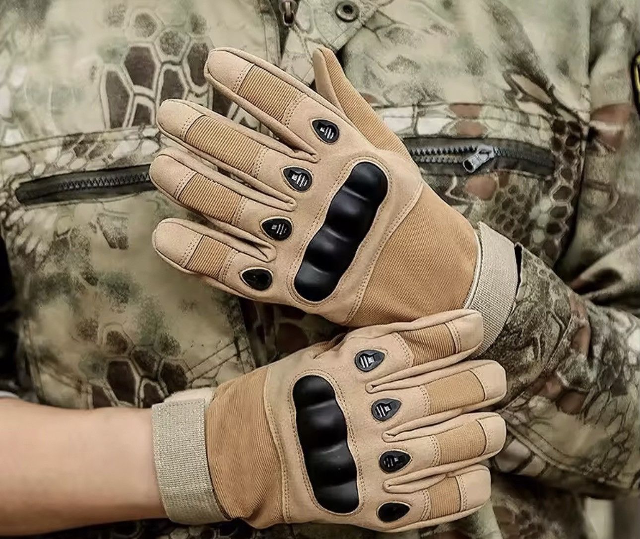 Japanese Brand HARD Shell Knuckle Tactical Gloves - Size XL Size ONE SIZE - 4 Thumbnail