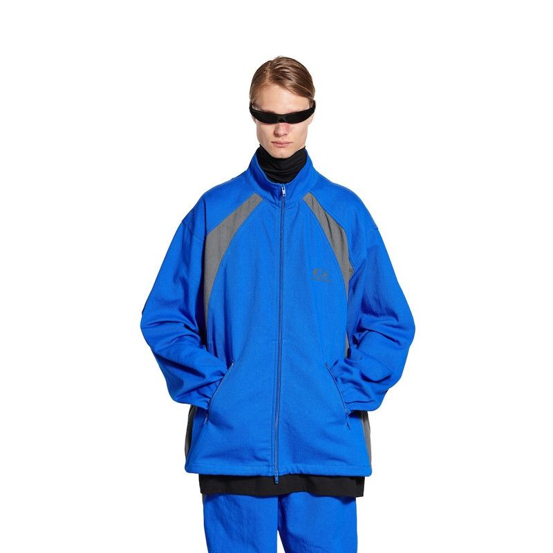 Balenciaga o1tr1nto0426 Tracksuit Denim Jacket in Royal Blue Size US XL / EU 56 / 4 - 5 Thumbnail