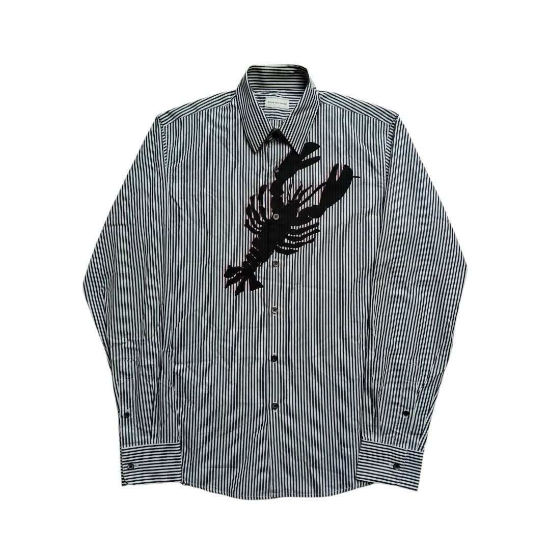 Dries Van Noten Dries van noten lobster print stripe shirts Size US M / EU 48-50 / 2 - 1 Thumbnail