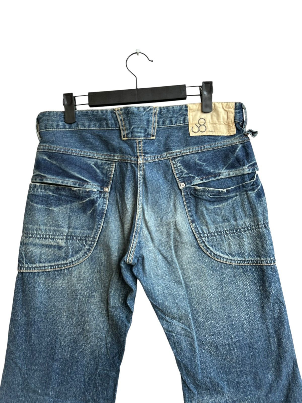 Johnbull Vintage John Bull Y2K Multi Pocket Cargo Denim Pants Size US 31 - 3 Thumbnail