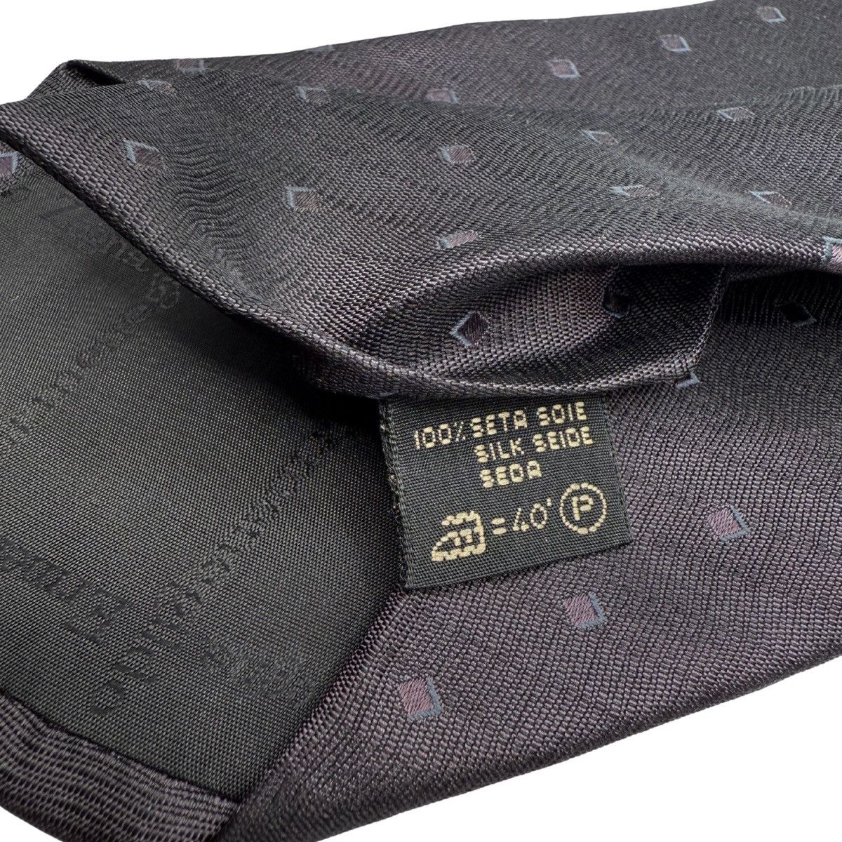 Ermenegildo Zegna Ermenegildo Zegna Silk Tie, Black, Made in Italy, Like New Size ONE SIZE - 5 Thumbnail