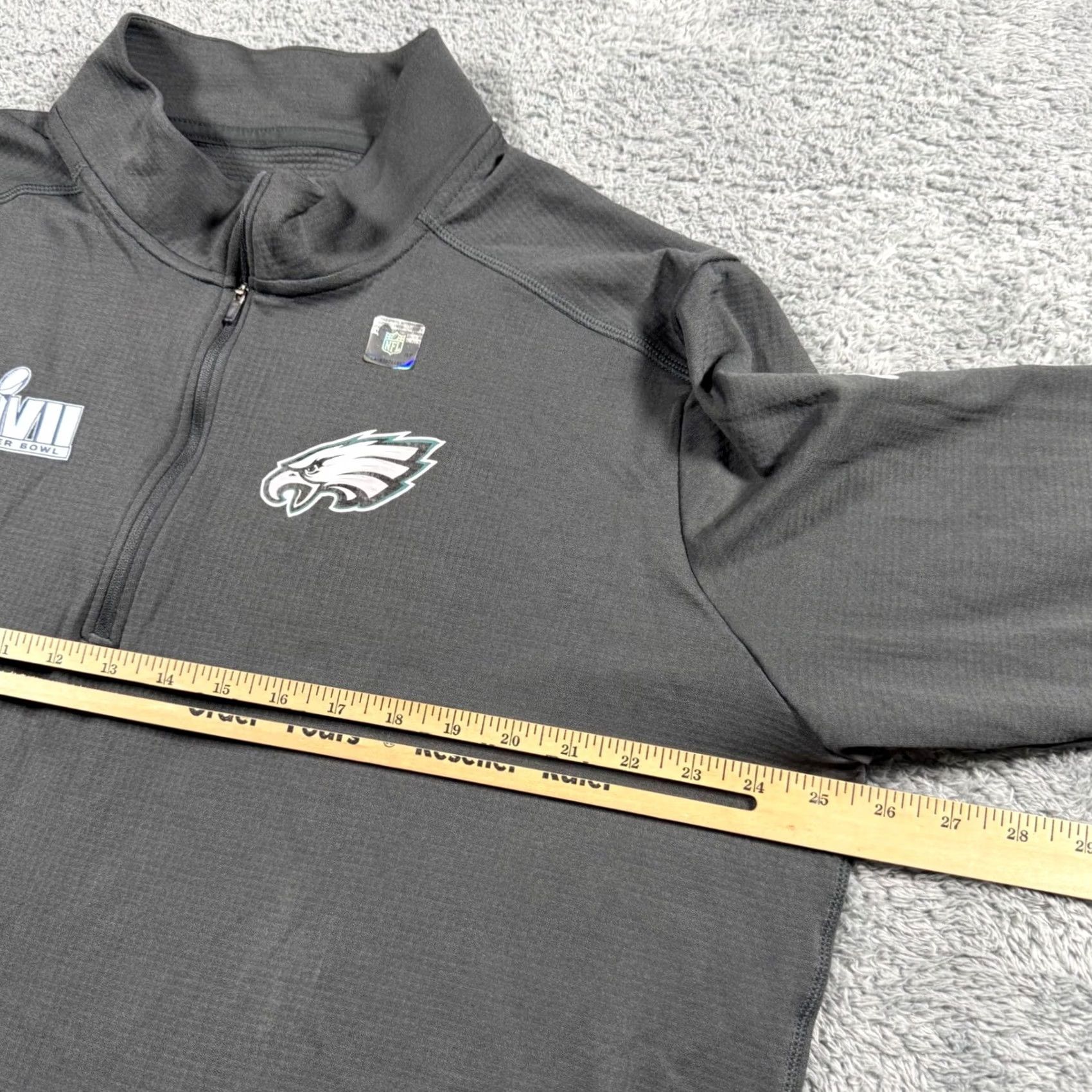 Nike Nike Philadelphia Eagles Super Bowl LVII Dri-FIT 1/4 Zip Pullover XXL Gray Men Size US XXL / EU 58 / 5 - 5 Thumbnail