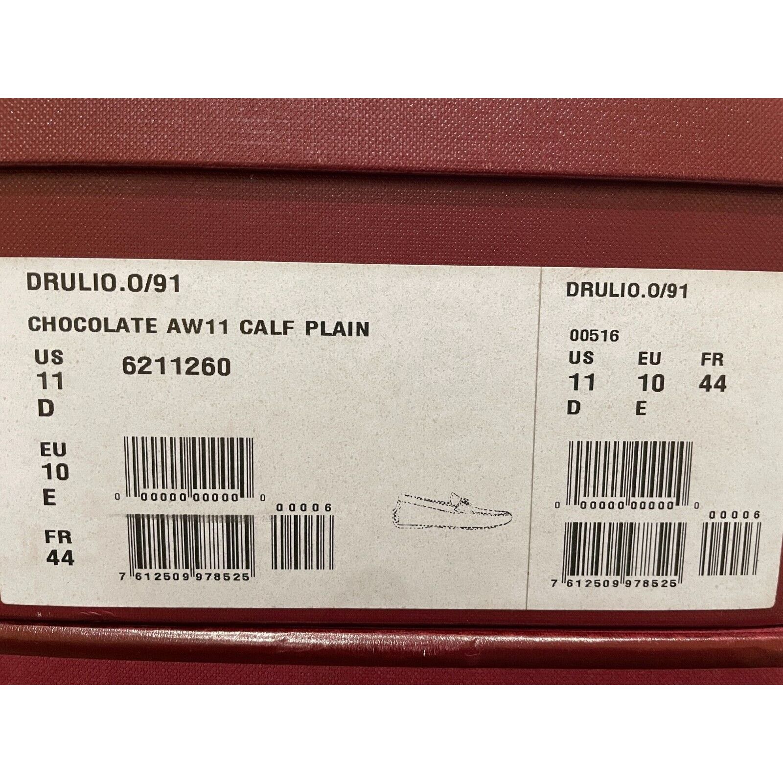 Bally BALLY DRULIO BROWN LEATHER METAL LOGO DRIVING LOAFERS 11 D Size US 11 / EU 44 - 14 Thumbnail
