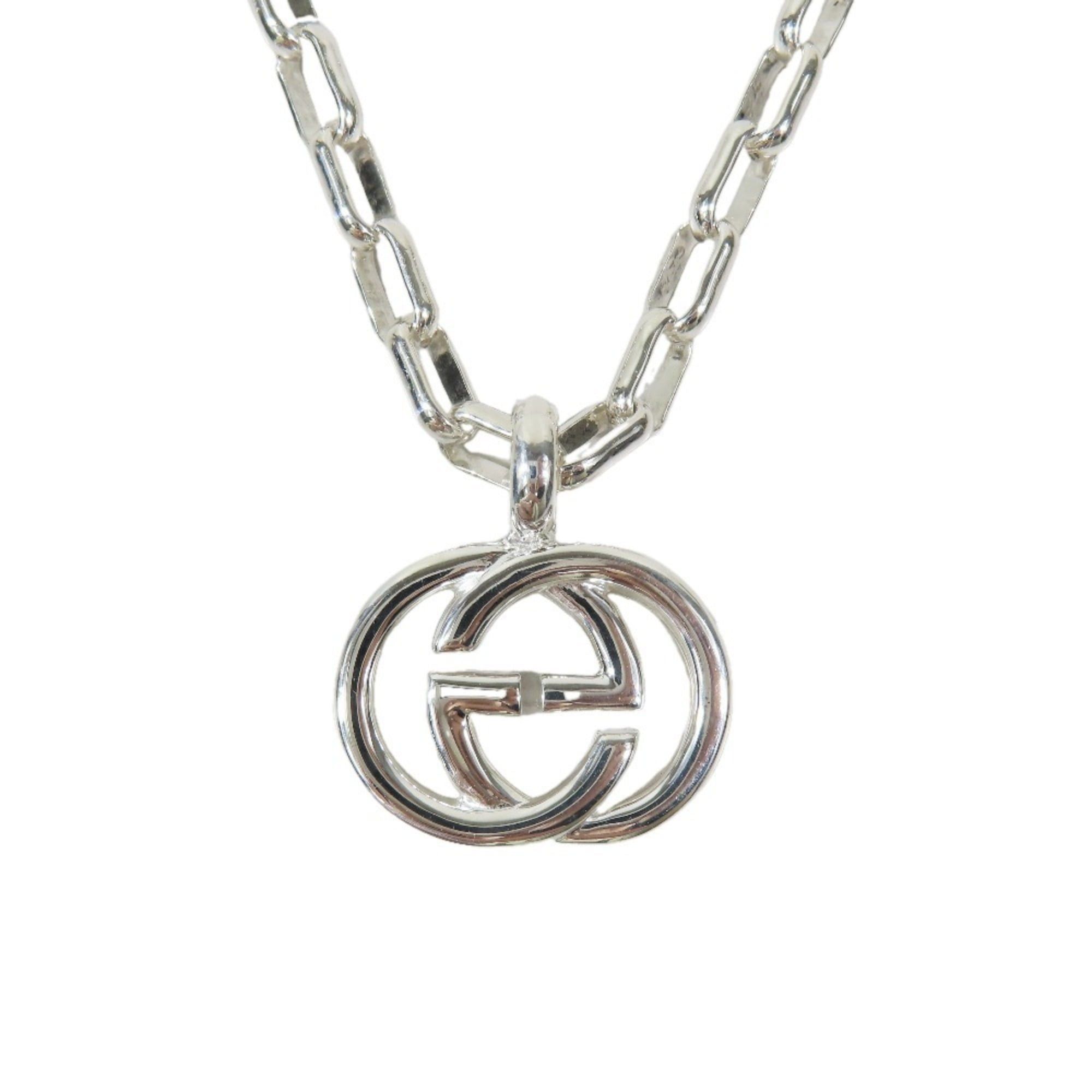 Gucci Interlocking G Logo GG Necklace Chain In Sterling Silver (Ag925) - Perfect For Men And Women