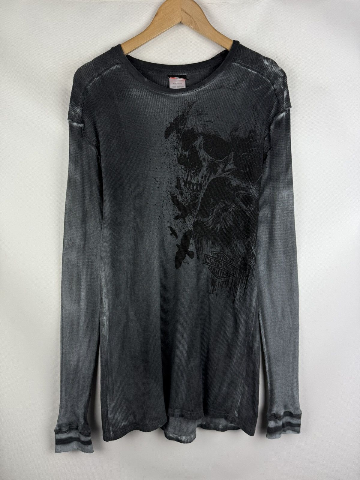Harley Davidson Harley Davidson Men’s Skull Print Long Sleeve T Shirt Size US L / EU 52-54 / 3 - 1 Thumbnail