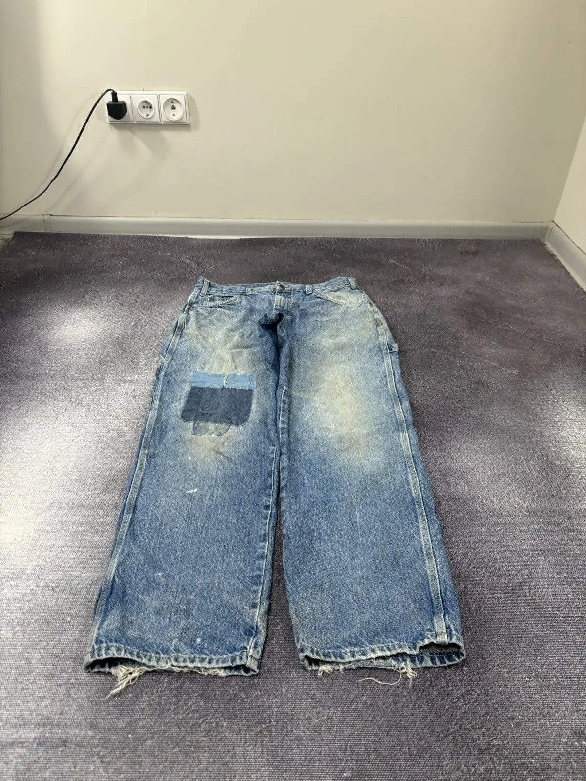 Dickies × Vintage Vintage Dickies USA Faded Blue Work Denim Baggy Jeans Size US 32 / EU 48 - 6 Thumbnail