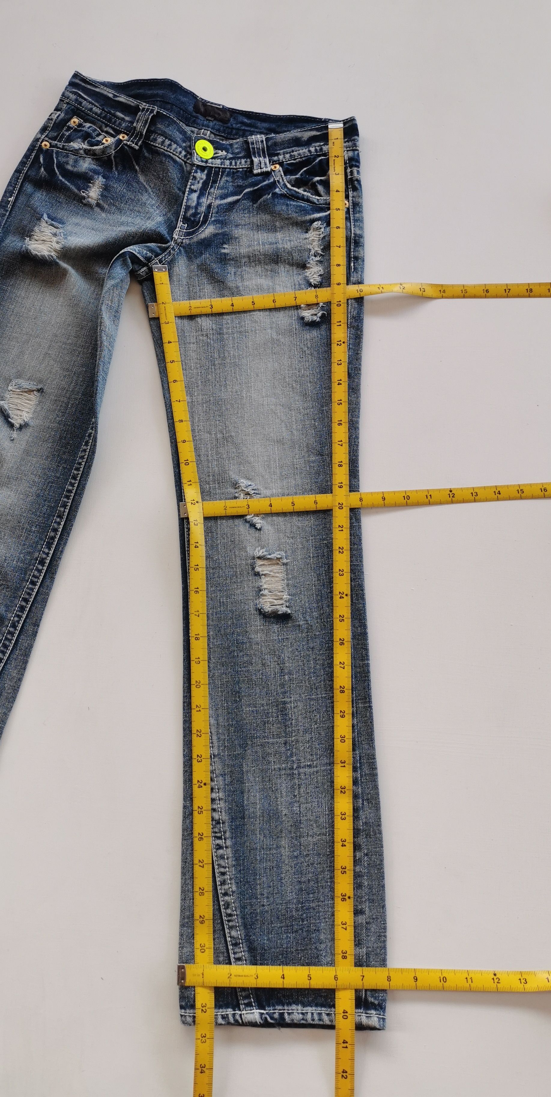 Embellish Smacky Glam Distressed Punk Jeans Womens Size 30" / US 8 / IT 44 - 3 Thumbnail