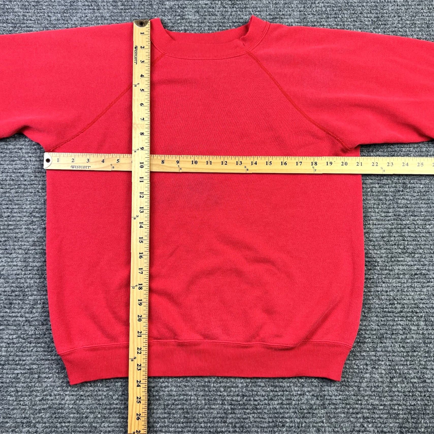 Hanes VINTAGE Hanes Sweatshirt Raglan Crewneck 90s 80s Adult Medium Red Size US M / EU 48-50 / 2 - 7 Thumbnail