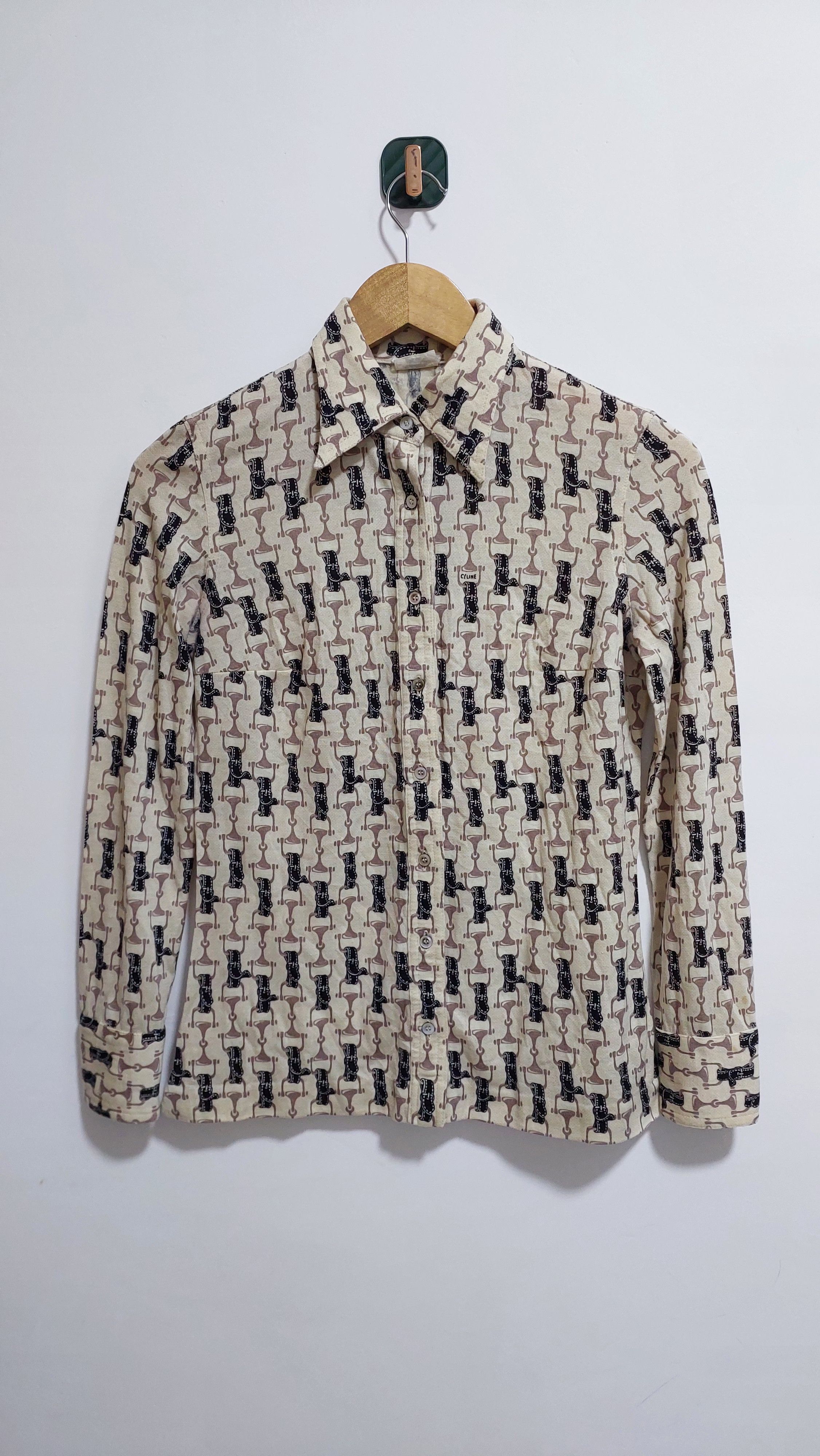 Celine × Vintage VINTAGE CELINE PARIS WOMEN'S SHIRT Size S / US 4 / IT 40 - 11 Thumbnail