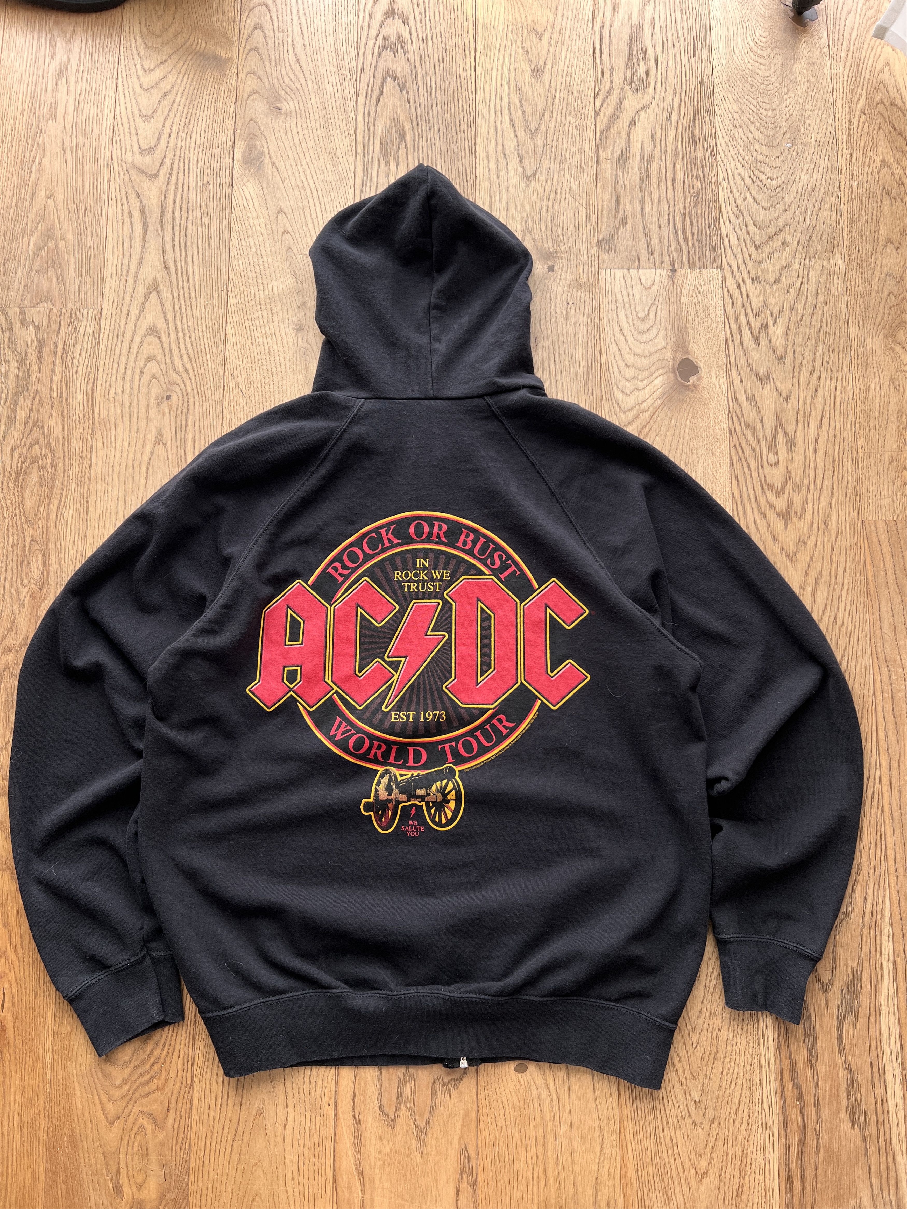 AC/DC Rare! AC/DC vintage zip hoodie World tour promo album rock Size US XL / EU 56 / 4 - 3 Thumbnail