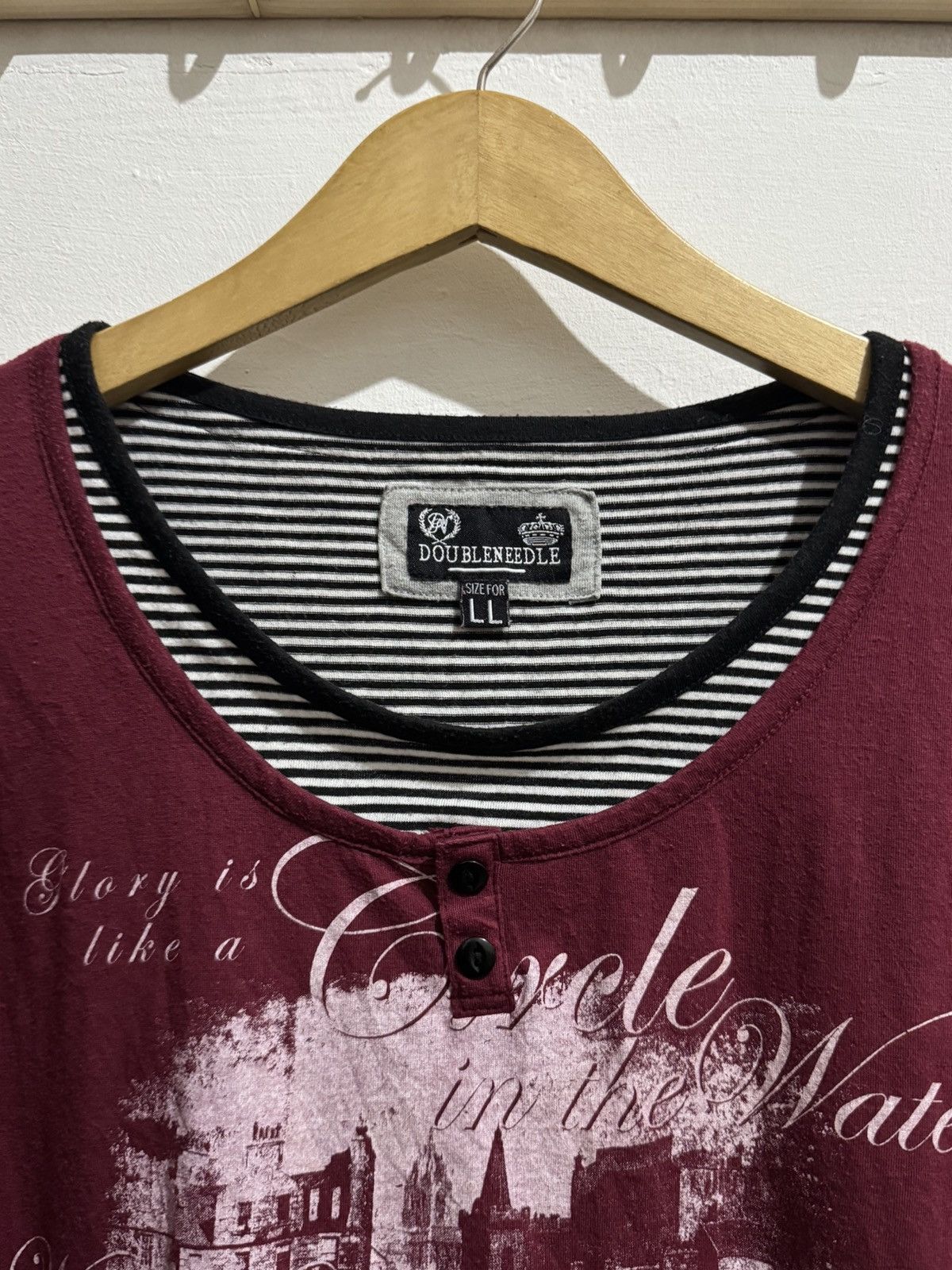 Hysteric Glamour Y2k Doubleneedle 2layer poem ifsixwasnine tshirt Size US M / EU 48-50 / 2 - 3 Thumbnail