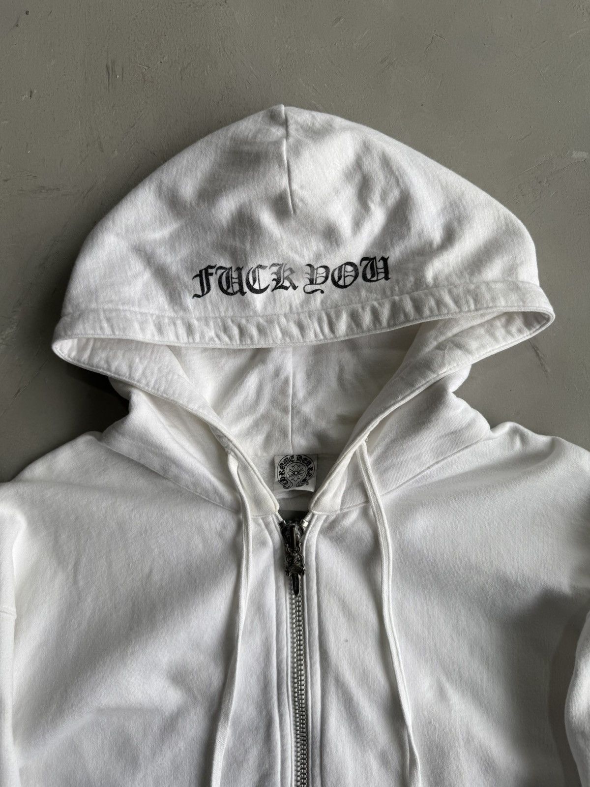 Chrome Hearts Rare 90s - Big Dagger FUCK YOU Zip Hoodie Size US S / EU 44-46 / 1 - 3 Thumbnail