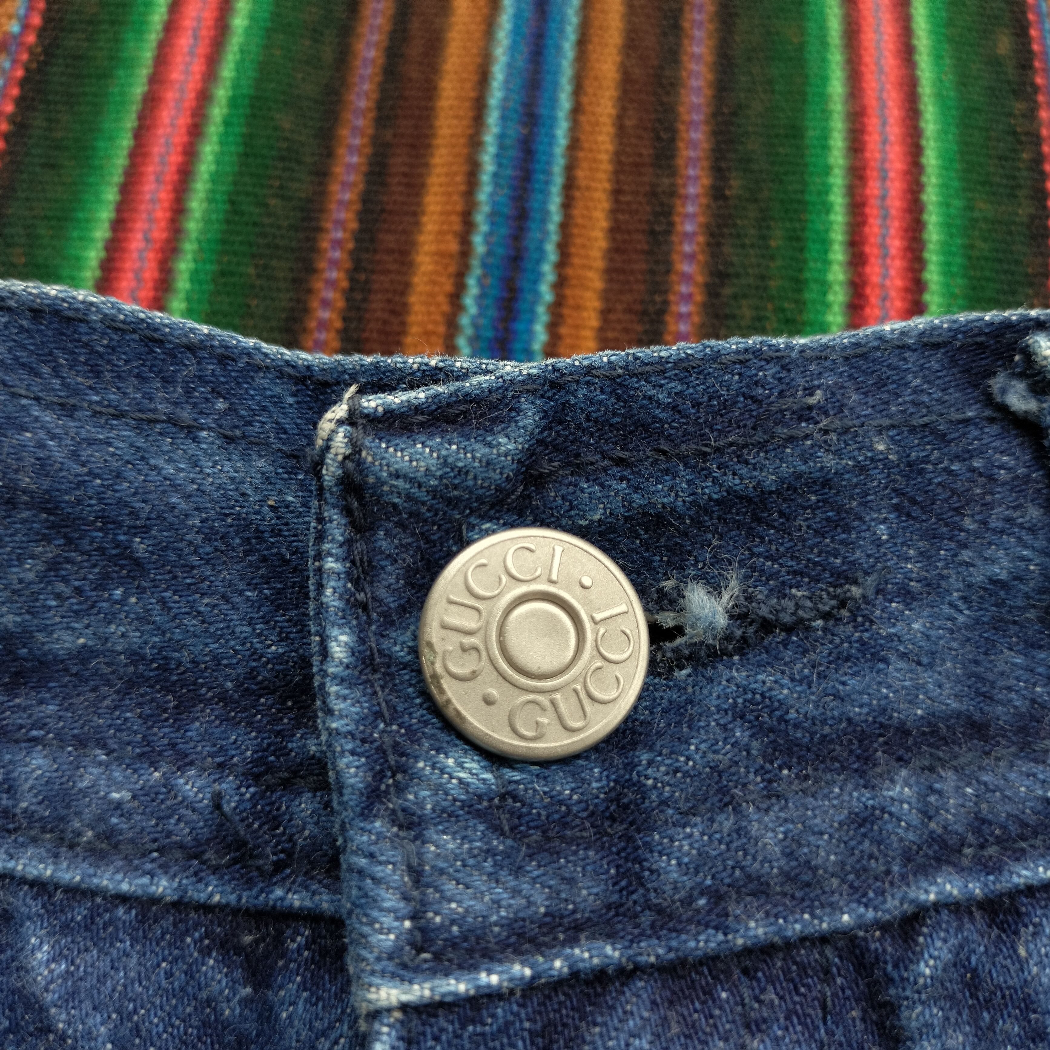 Gucci Gucci Tom ford era embrodery logo back pocket denim Size 26" / US 2 / IT 38 - 6 Thumbnail