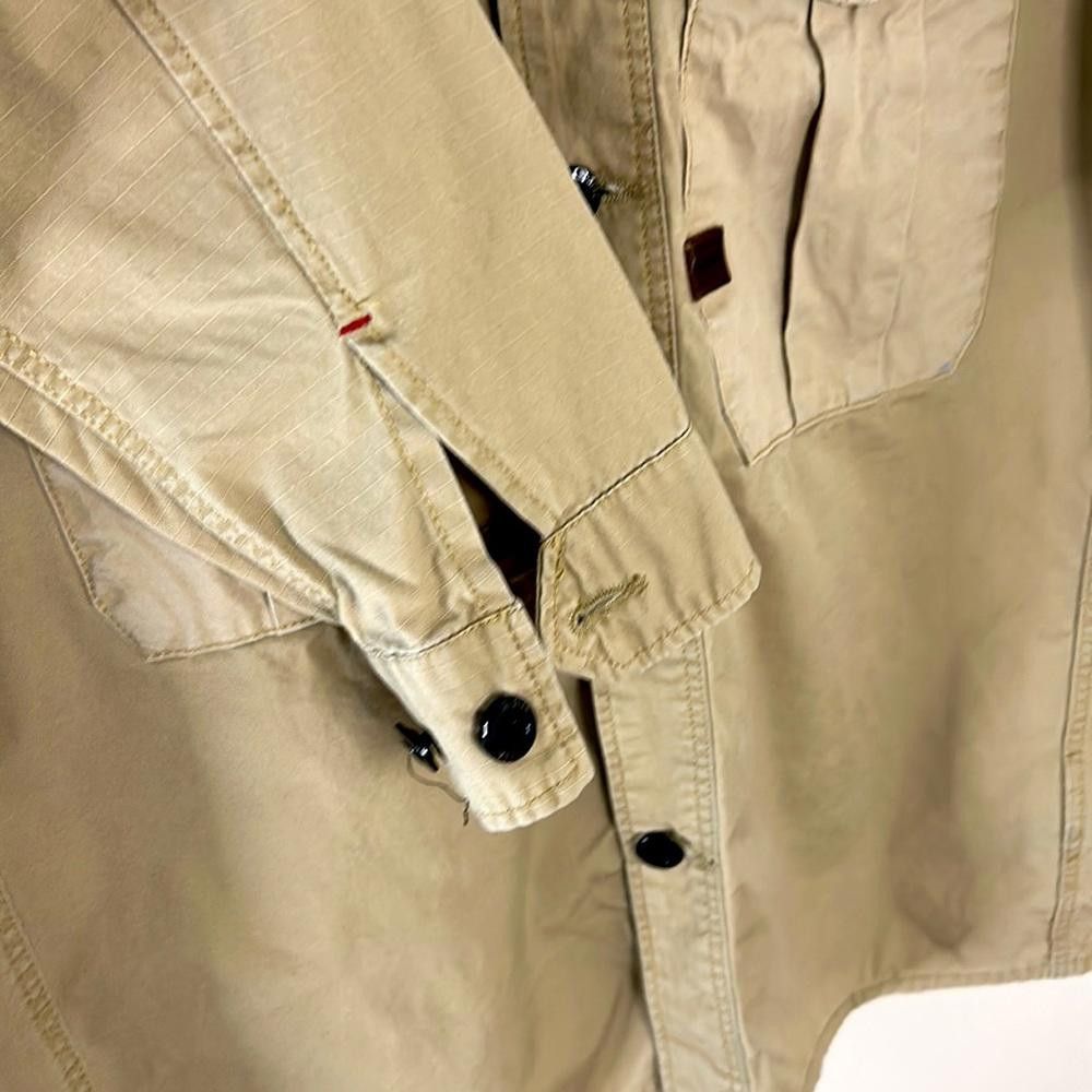 Designer G-Star RAW - Field Jkt Shirt - Lg - Khaki Ripstop - 100% Ctn Size US L / EU 52-54 / 3 - 5 Thumbnail