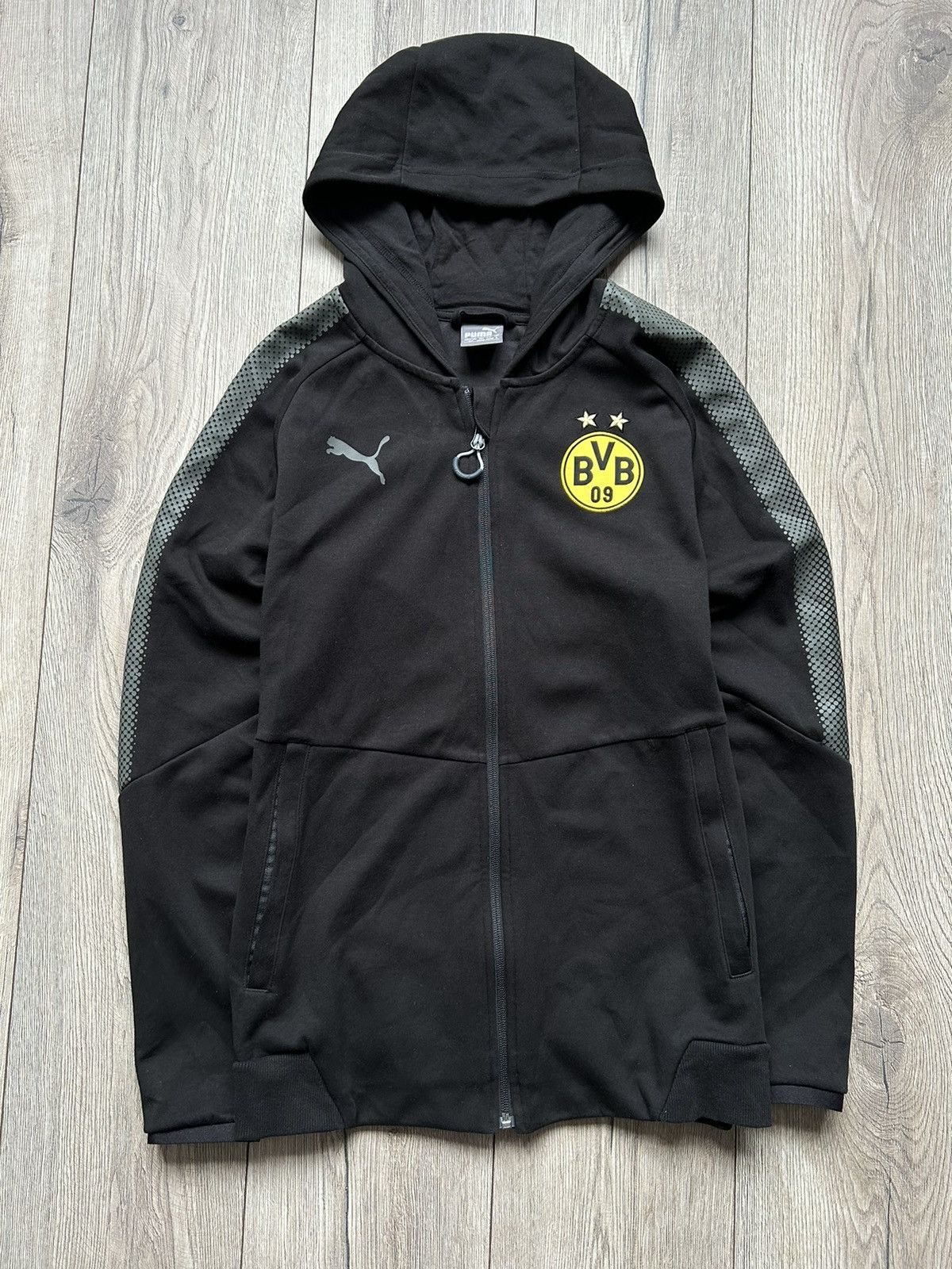 Puma × Vintage ZIP HOODIE PUMA FOOTBALL 🔘 BVB 09 🔘 STREETWEAR, SPORTSWEAR 🔘 Size US S / EU 44-46 / 1 - 1 Thumbnail