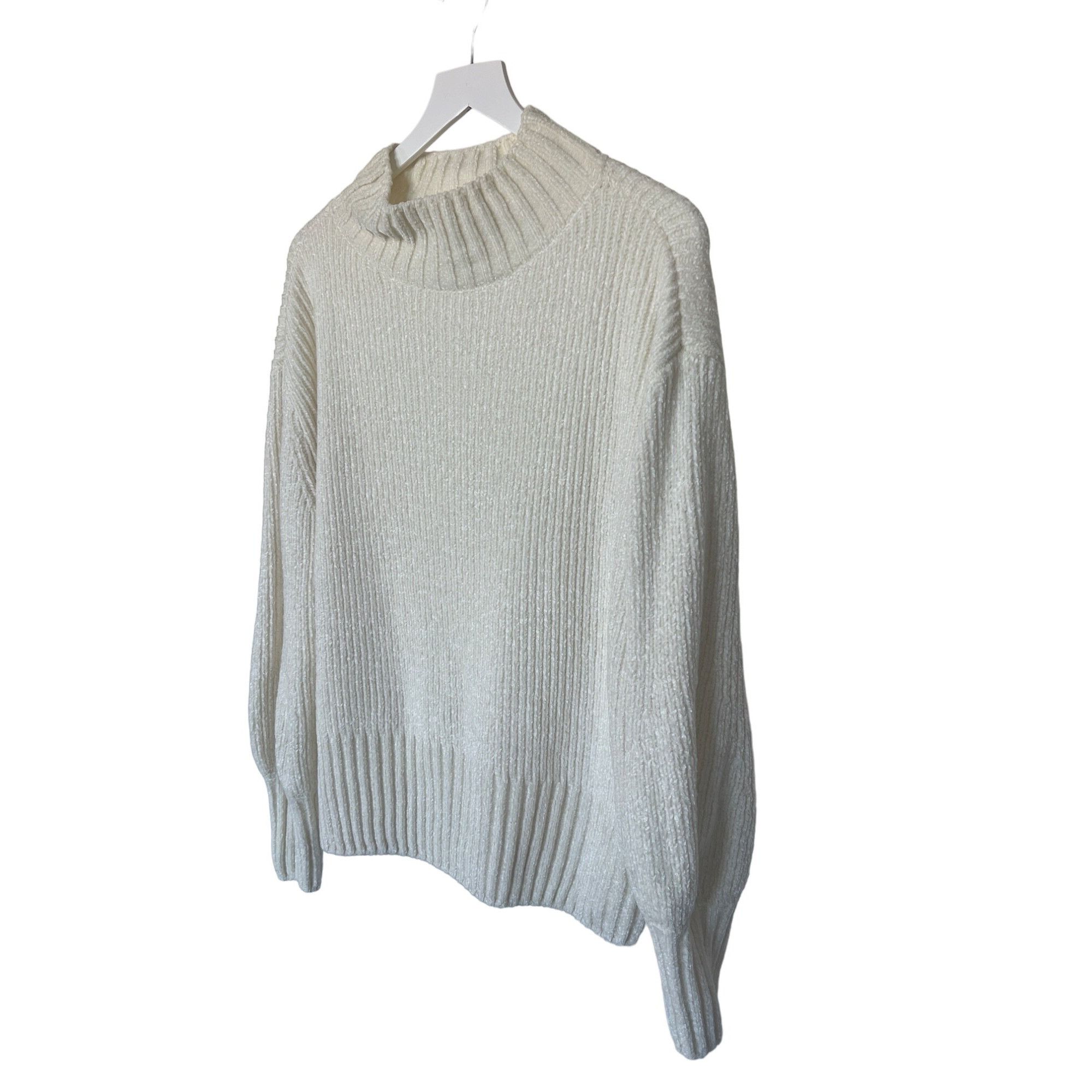 Cynthia Rowley Cynthia Rowley Ivory Oversized Mock Neck Sweater Size M / US 6-8 / IT 42-44 - 4 Thumbnail