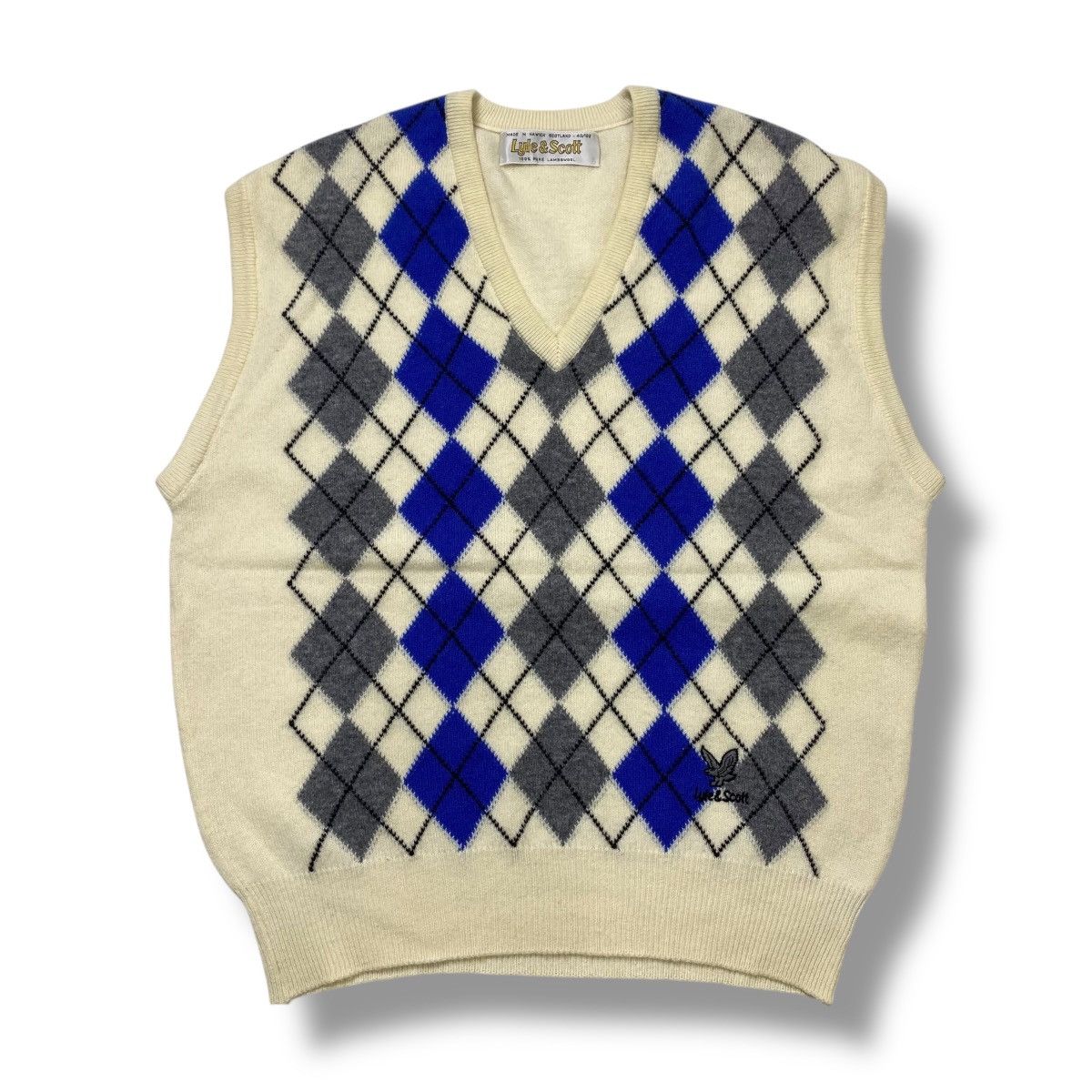 Lyle & Scott Vintage Lyle and scott argyle vest lambswool Size US M / EU 48-50 / 2 - 1 Thumbnail