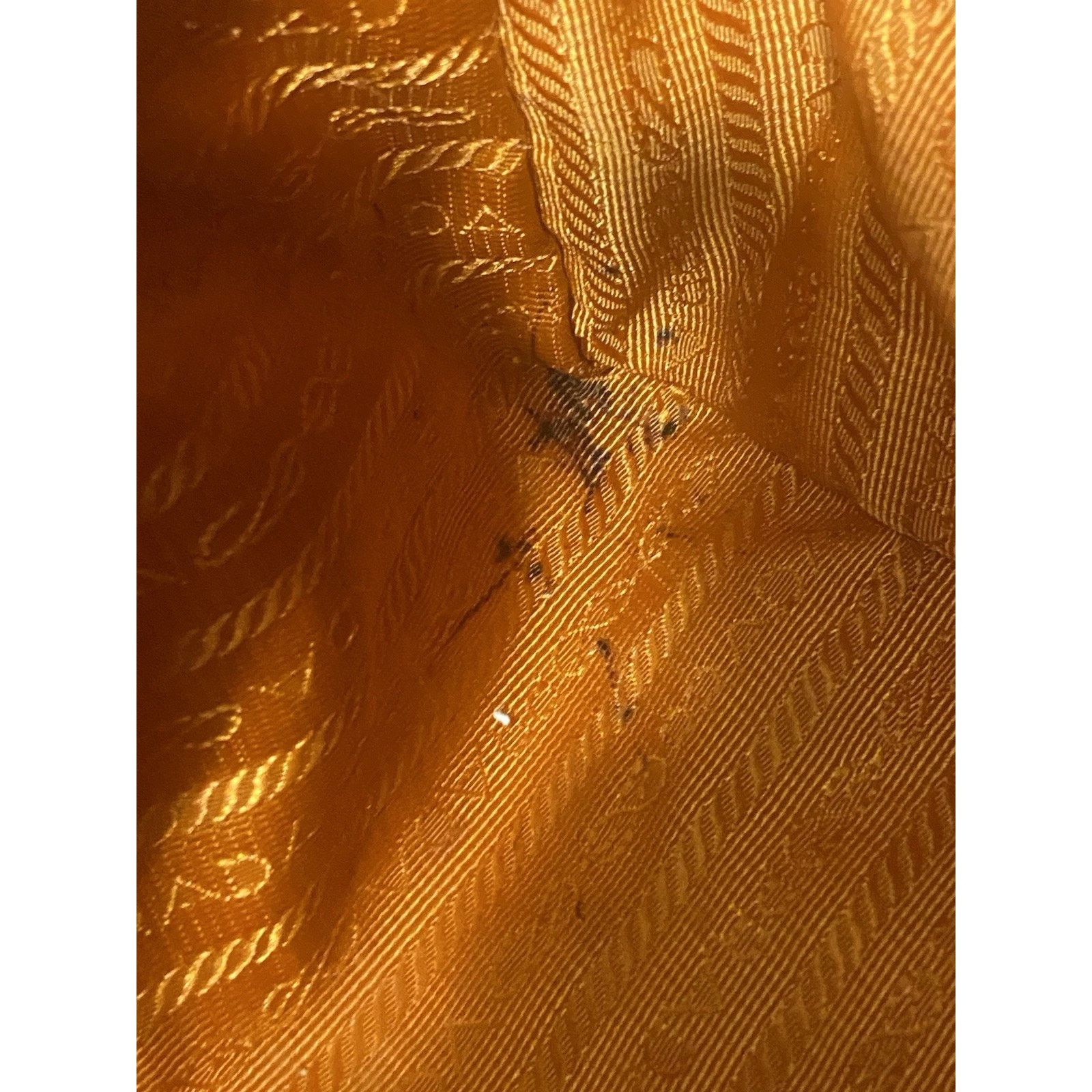Prada Prada Bauletto blue denim orange saffiano 2way handbag, good Size ONE SIZE - 18 Thumbnail