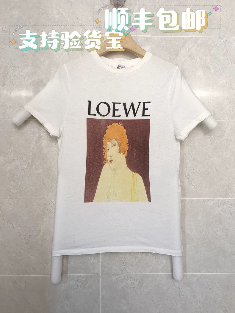 Loewe LOEWE Classic portrait short-sleeved T-shirt Size S / US 4 / IT 40 - 1 Thumbnail