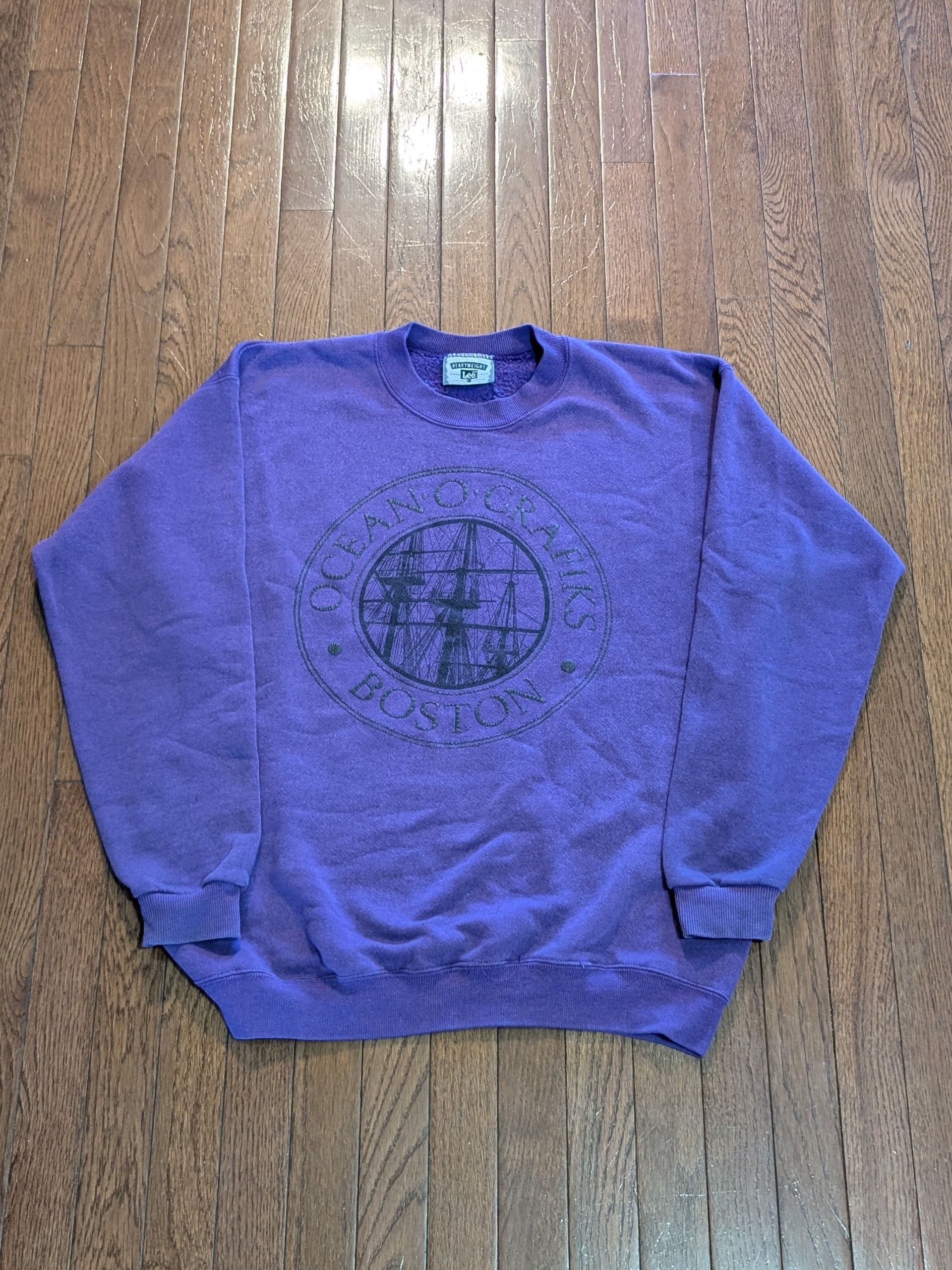 Lee Lees Heavyweight Ocean Grafiks Boston Crewneck USA Size L Size US L / EU 52-54 / 3 - 1 Thumbnail