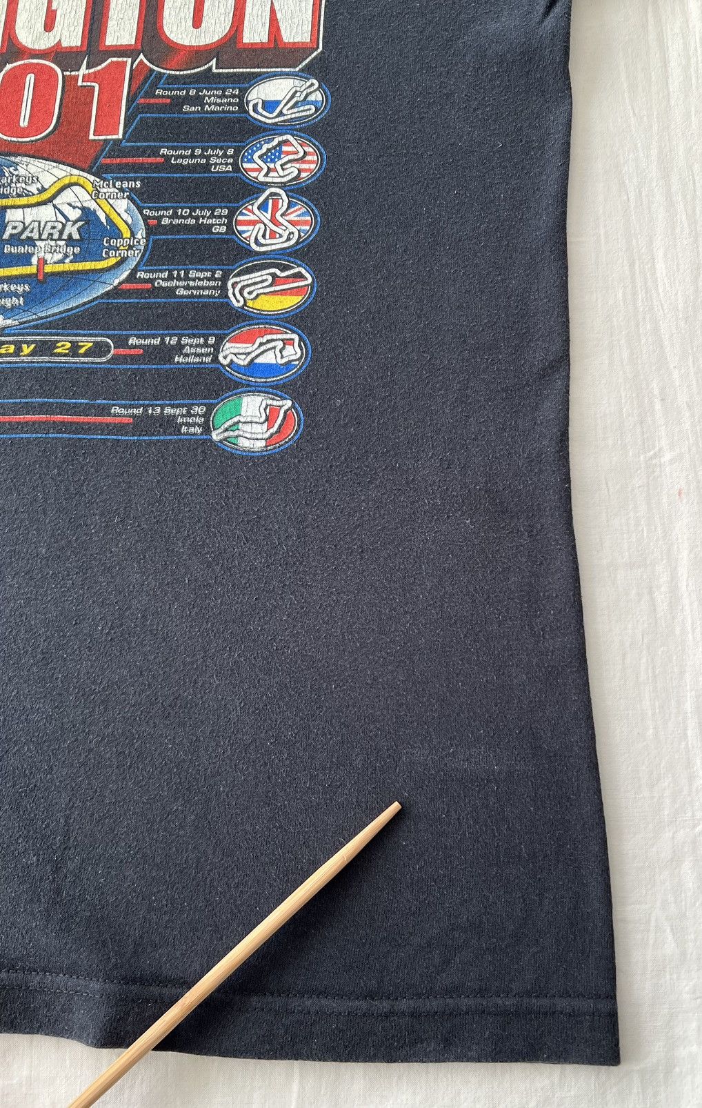 Vintage Vintage 2001 Superbike World Championship SBK Motocross Tee Size US L / EU 52-54 / 3 - 15 Thumbnail