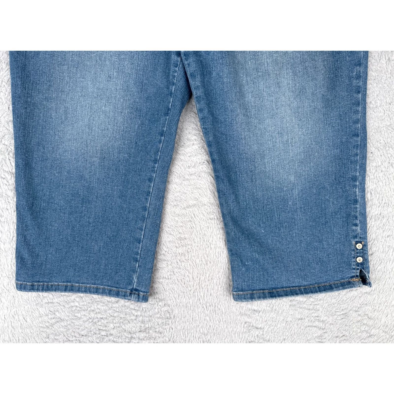 Gloria Vanderbilt Gloria Vanderbilt Jeans Capri 12P Womens Blue Denim Amanda Cotton Blend 31x18 Size 34" / US 12 / IT 48 - 2 Thumbnail