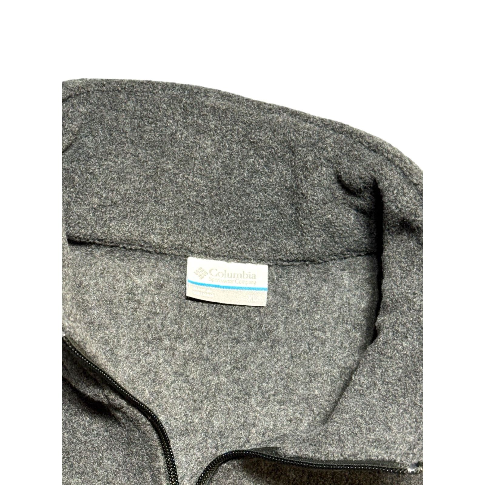 Layer 8 Columbia Vest Mens XL Gray Full Zip Fleece Outdoor Layer Sleeveless Prime for Hiking Walking Shirts? Size US XL / EU 56 / 4 - 5 Thumbnail