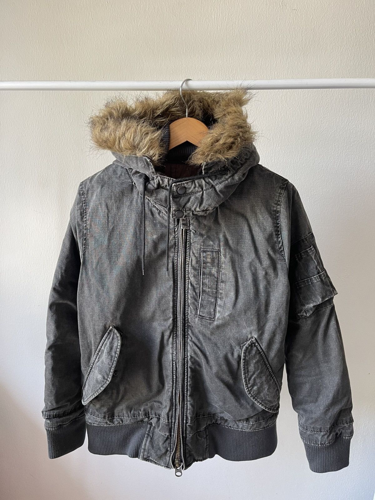 If Six Was Nine 2000s Johnbull Kojima Bomber With Fur Jacket Size US M / EU 48-50 / 2 - 11 Thumbnail