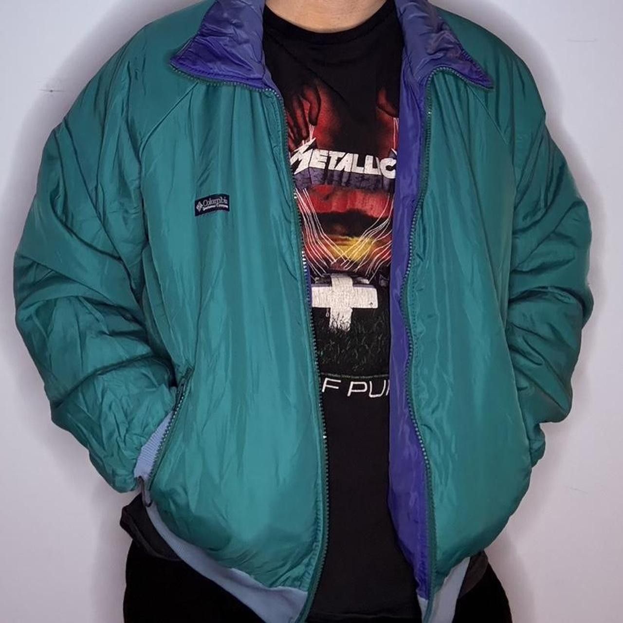 Columbia Columbia Sportswear Company Purple Teal Puffer Jacket Size US L / EU 52-54 / 3 - 1 Thumbnail