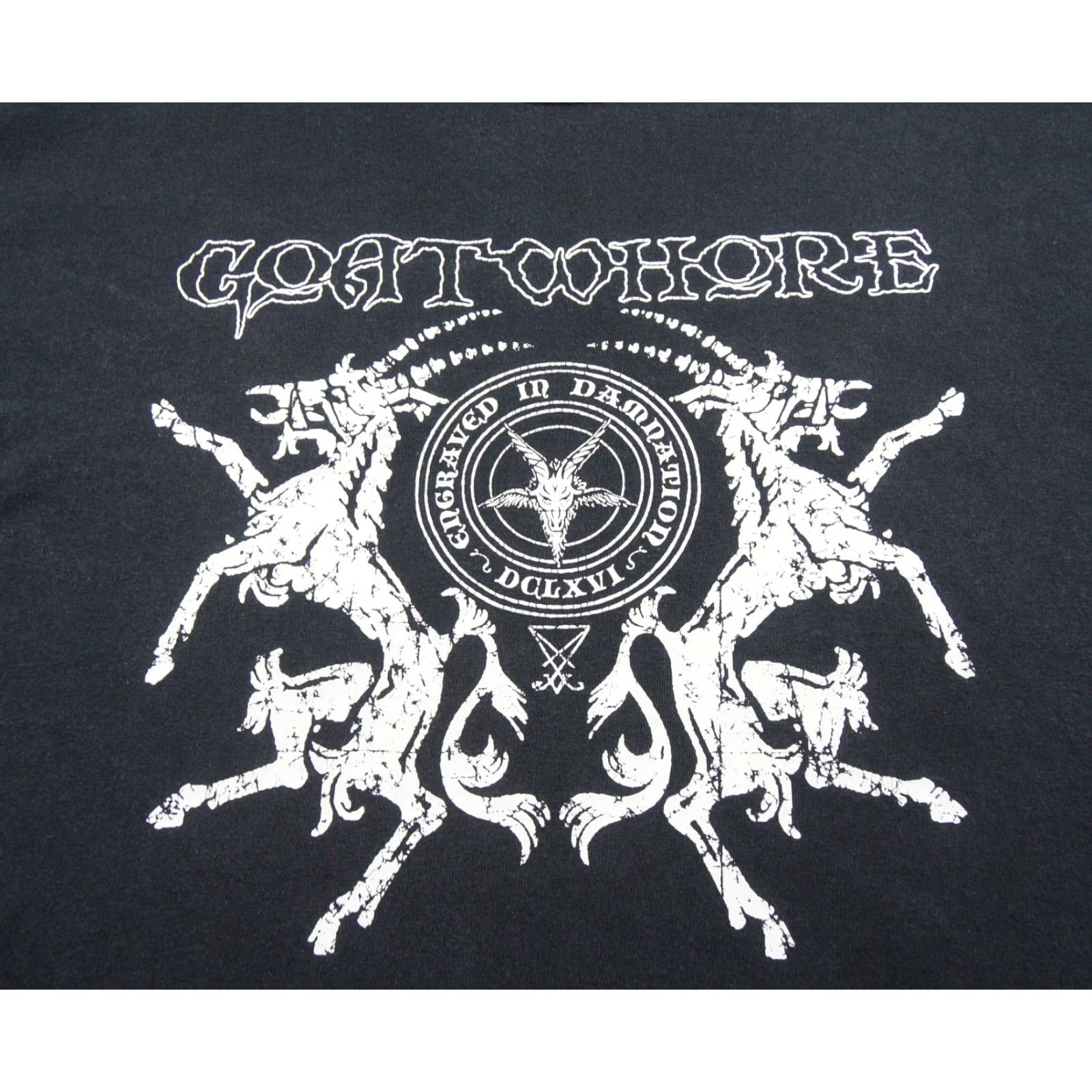 Gildan Vintage Goatwhore Shirt Mens 2XL Black Death Metal Band Tee Grunge Damnation Goatwhore Shirt Mens 2XL Black Death Metal Band Tee Grunge Damnation Size US XXL / EU 58 / 5 - 2 Thumbnail