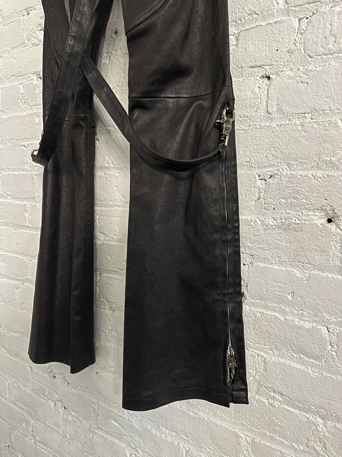 Chrome Hearts CHROME HEARTS BONDAGE SKINNY PATCH LEATHERS Size US 27 - 3 Thumbnail