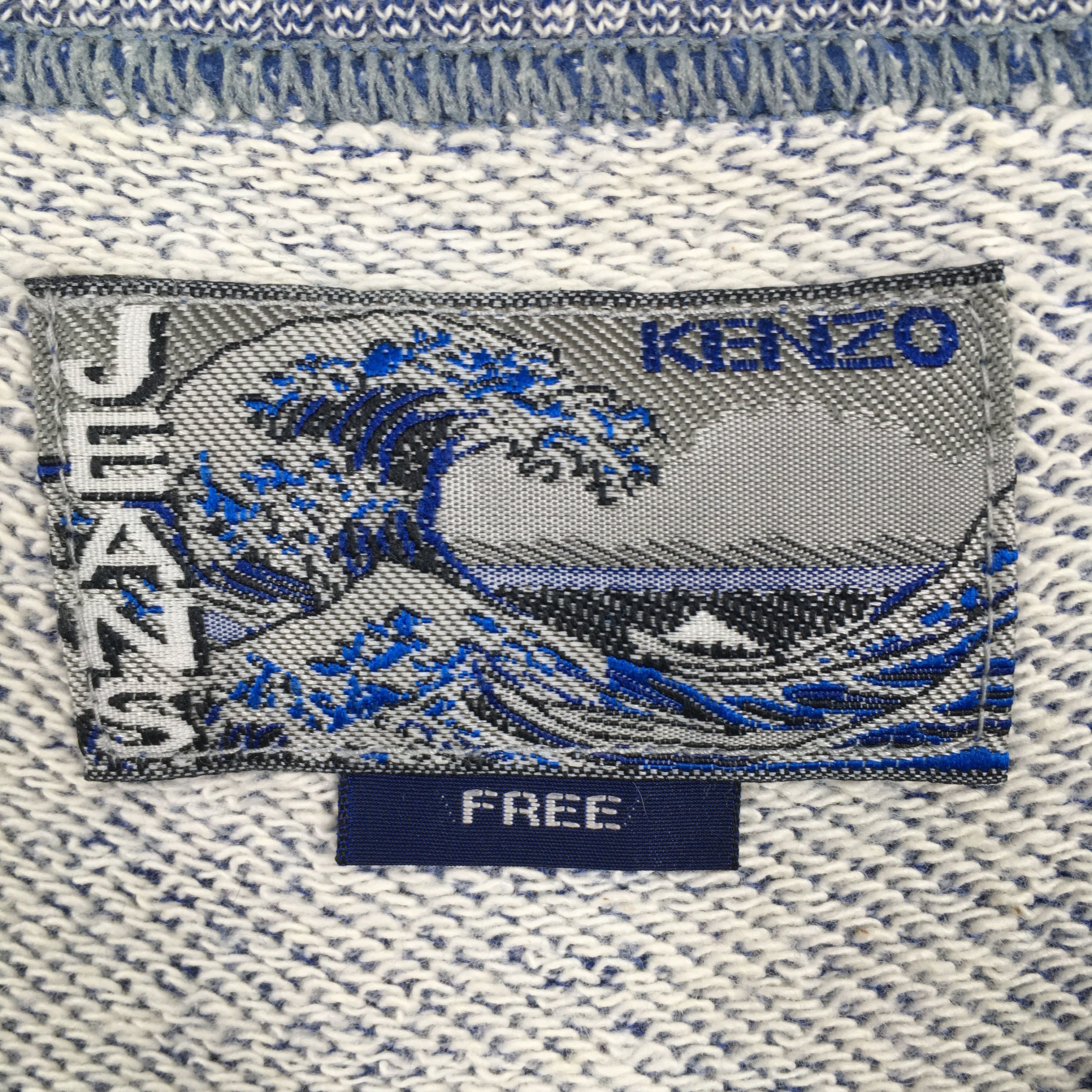 Kenzo × Vintage Vintage Kenzo Jeans Blue Sweatshirt Medium Size US M / EU 48-50 / 2 - 4 Thumbnail