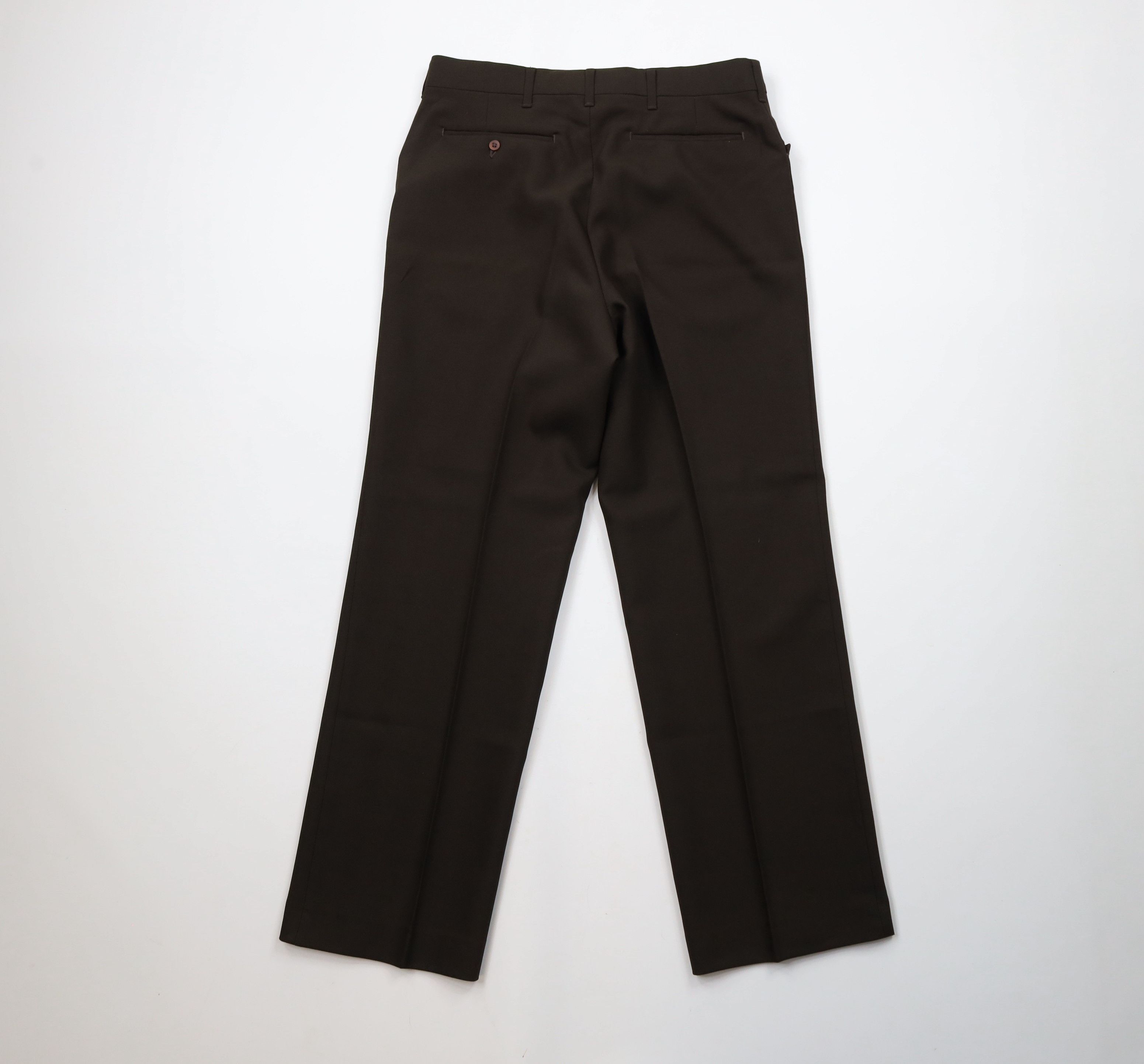 Vintage Vintage 90s Streetwear Flared Chino Pants Brown Polyester Size US 30 / EU 46 - 8 Thumbnail