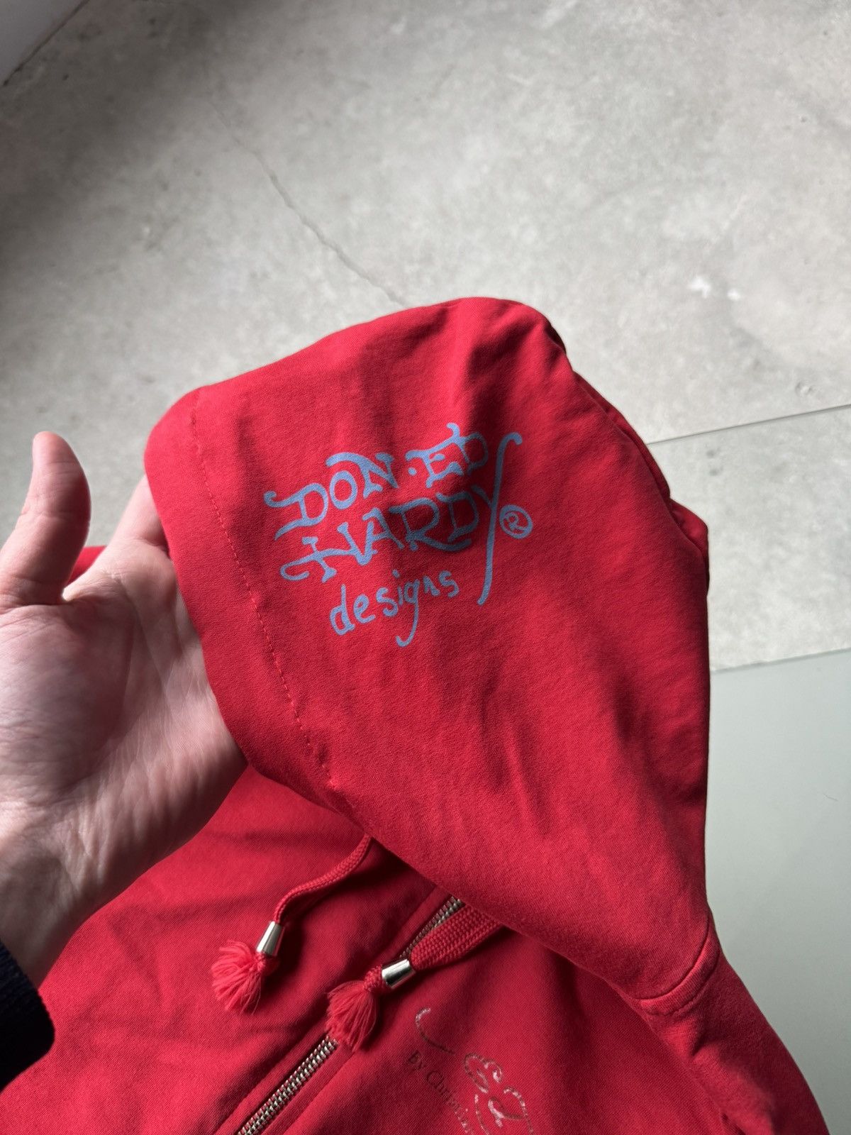 Ed Hardy Vintage Ed Hardy Zip Hoodie Red Size S / US 4 / IT 40 - 7 Thumbnail